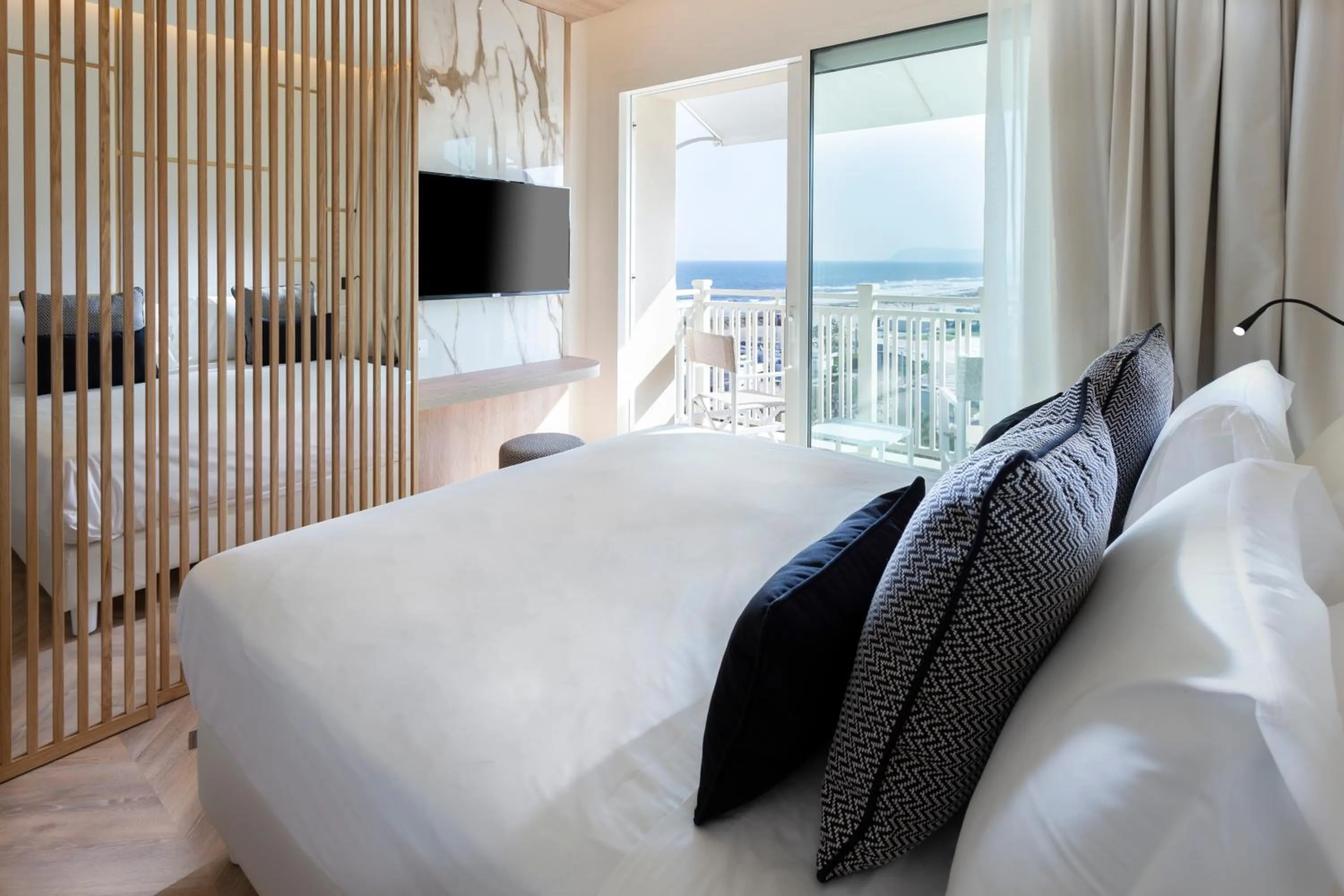 Bed in Hotel Corallo