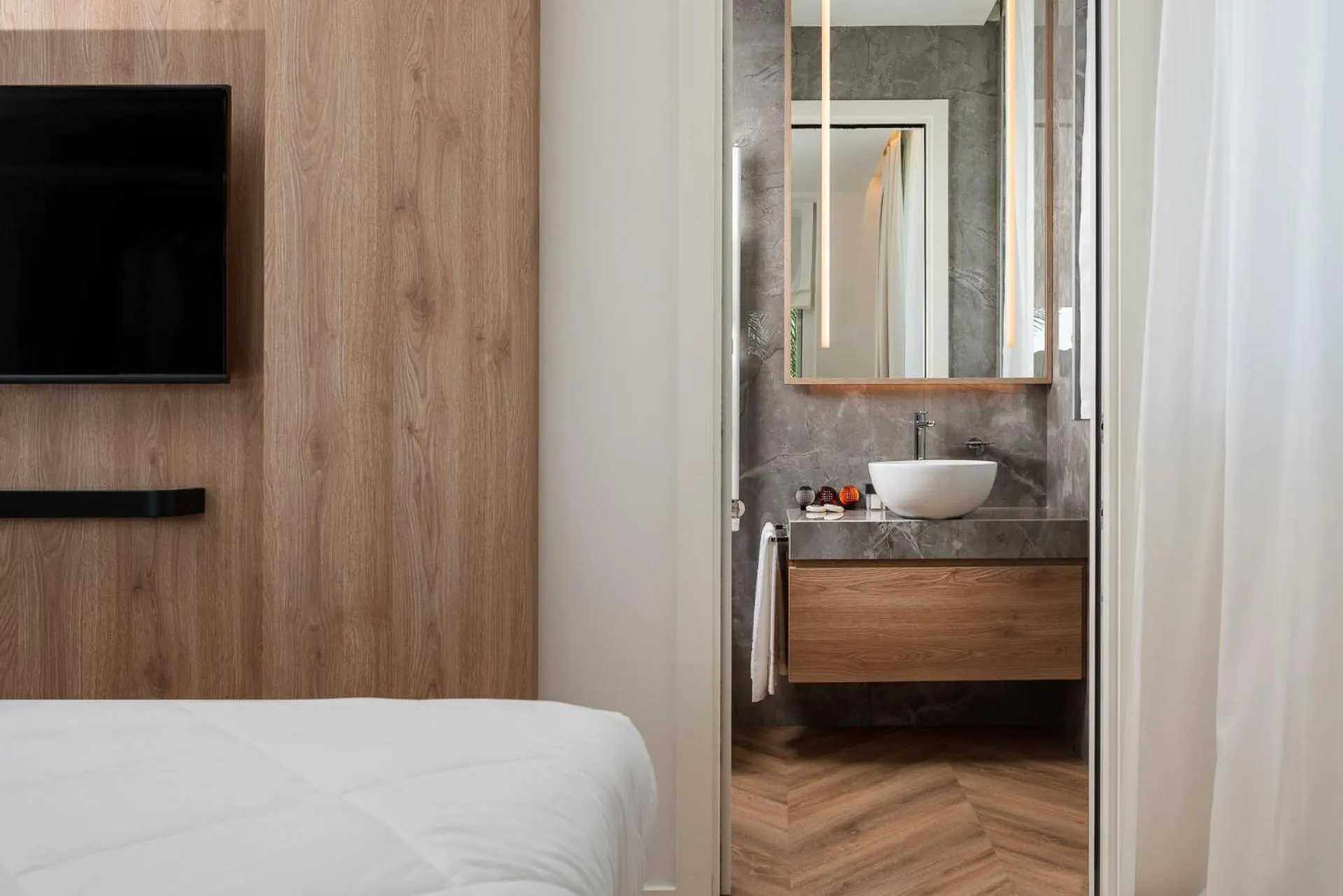 Bed in Hotel Corallo