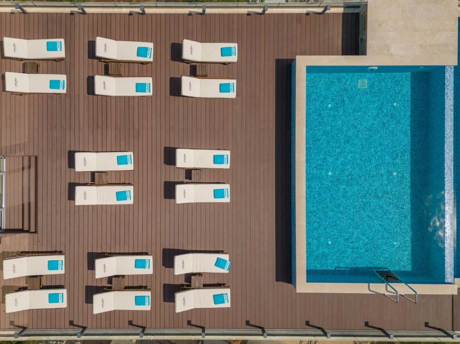 Pool view in Garni Hotel Kruso