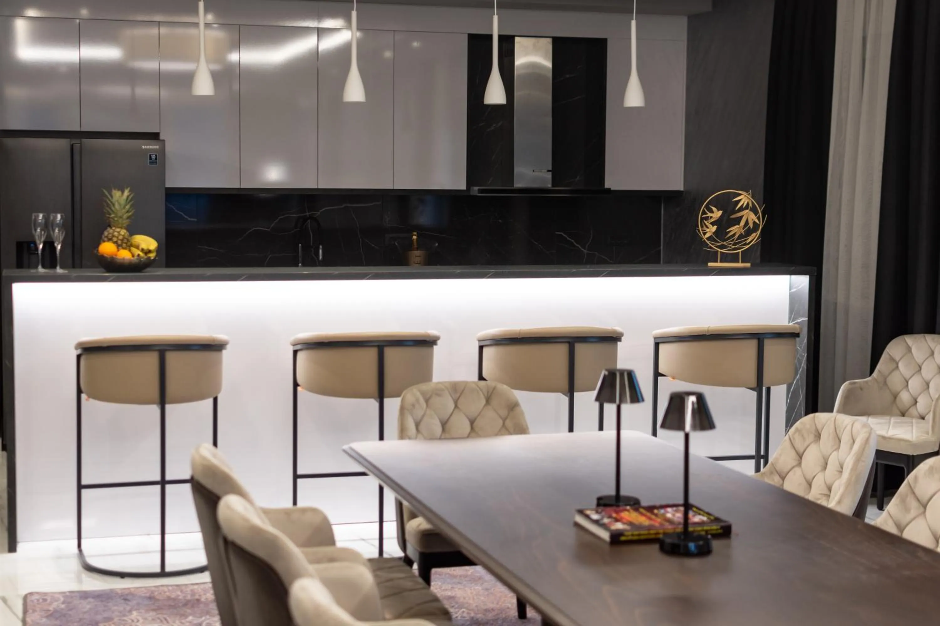 Kitchen or kitchenette in Garni Hotel Kruso