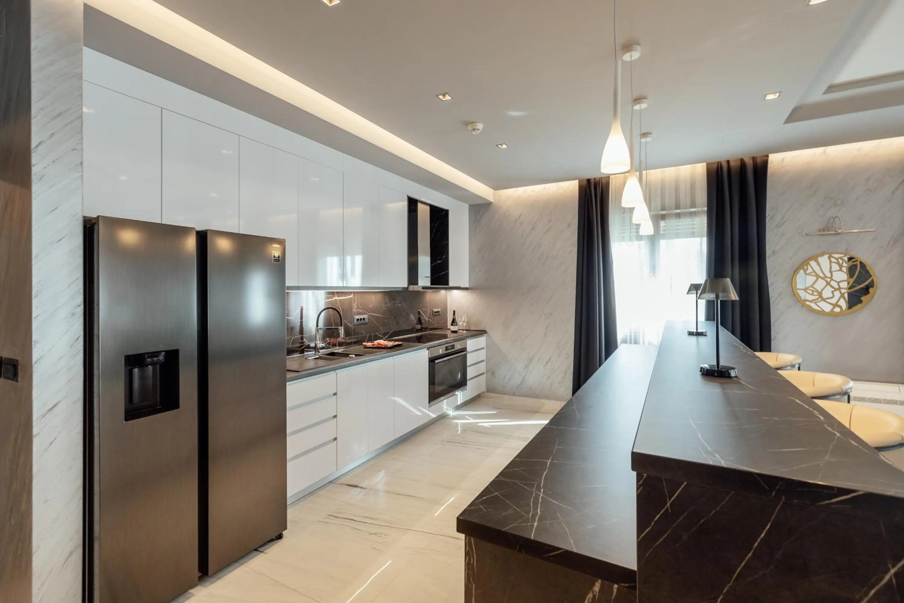 Kitchen or kitchenette in Garni Hotel Kruso