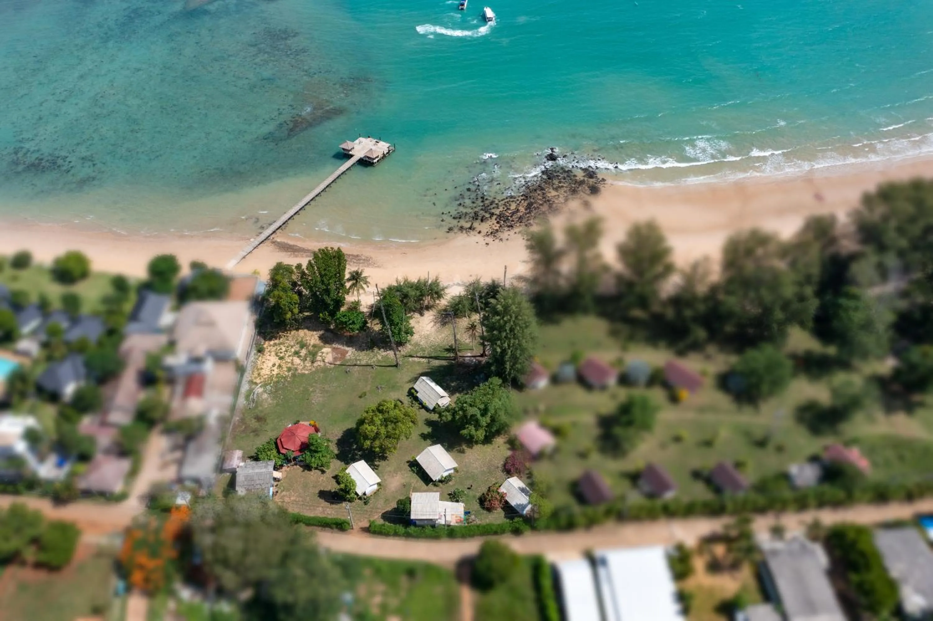 Bird's eye view in Miss You Beach Resort Koh Mak