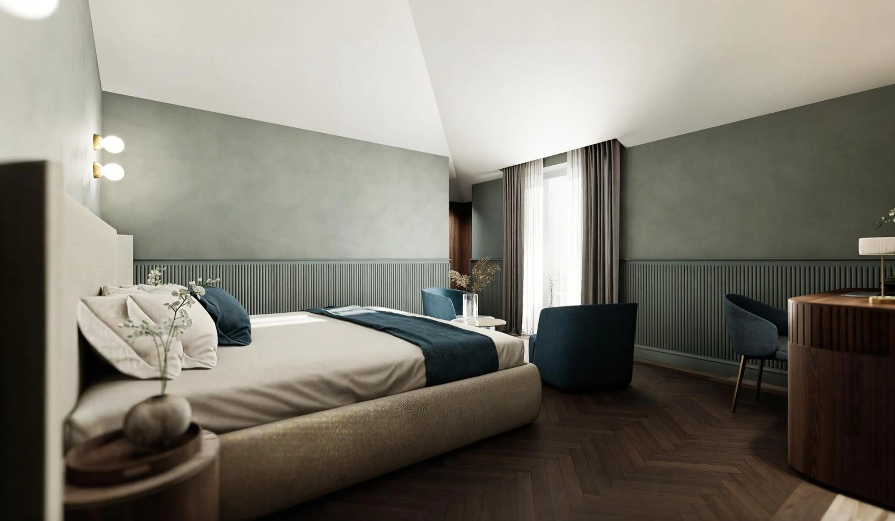 Bed in Grand Hotel Bristol