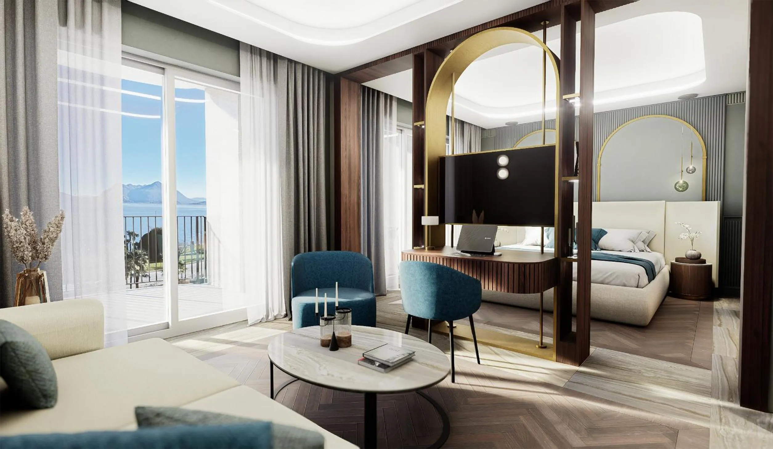 Bed in Grand Hotel Bristol