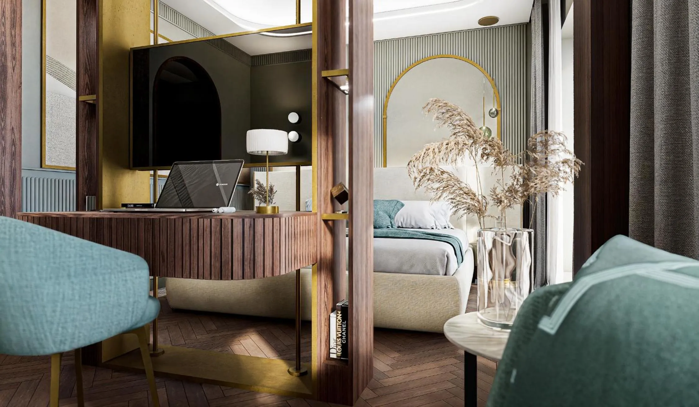 Bed in Grand Hotel Bristol