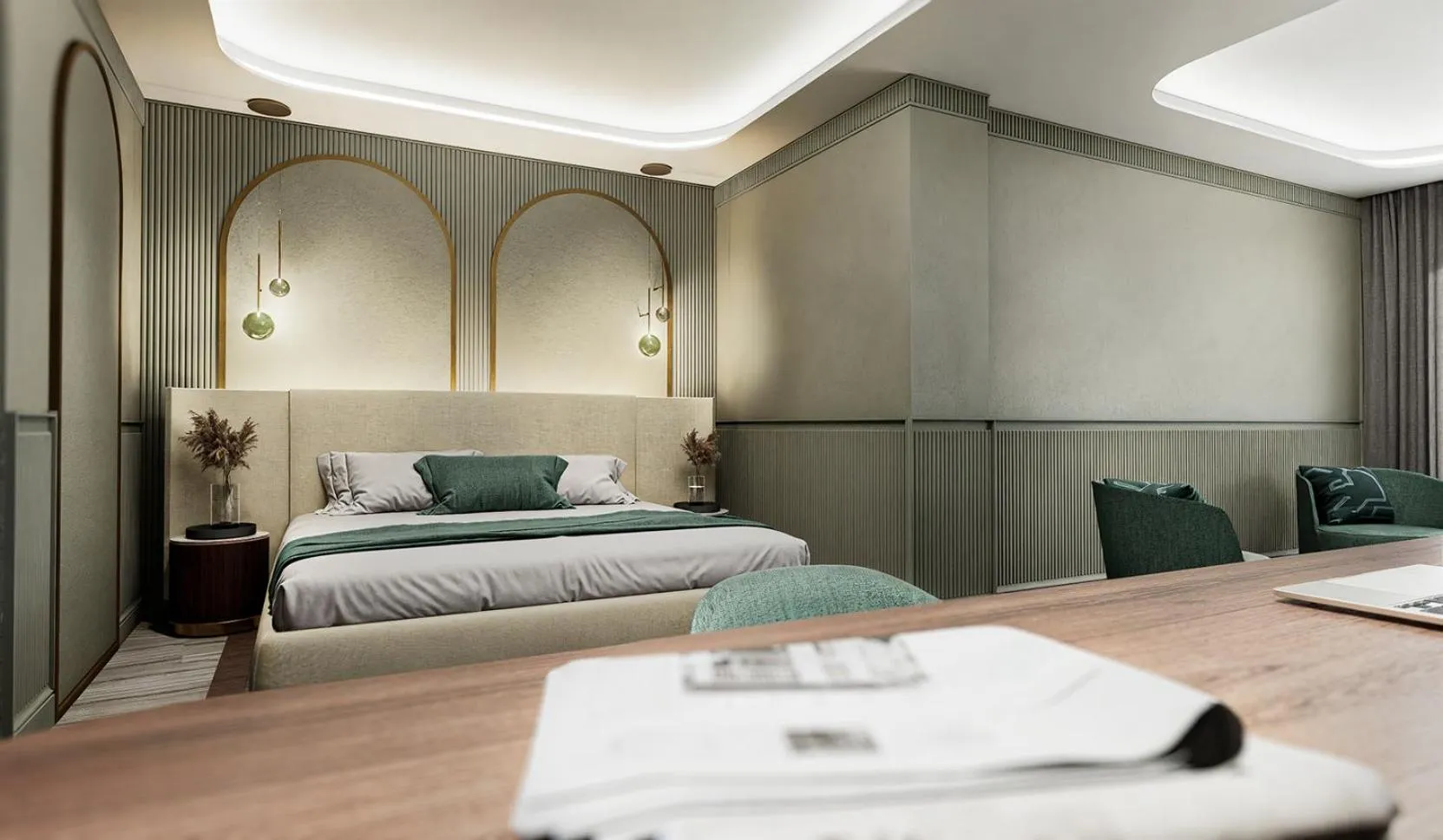 Bed in Grand Hotel Bristol