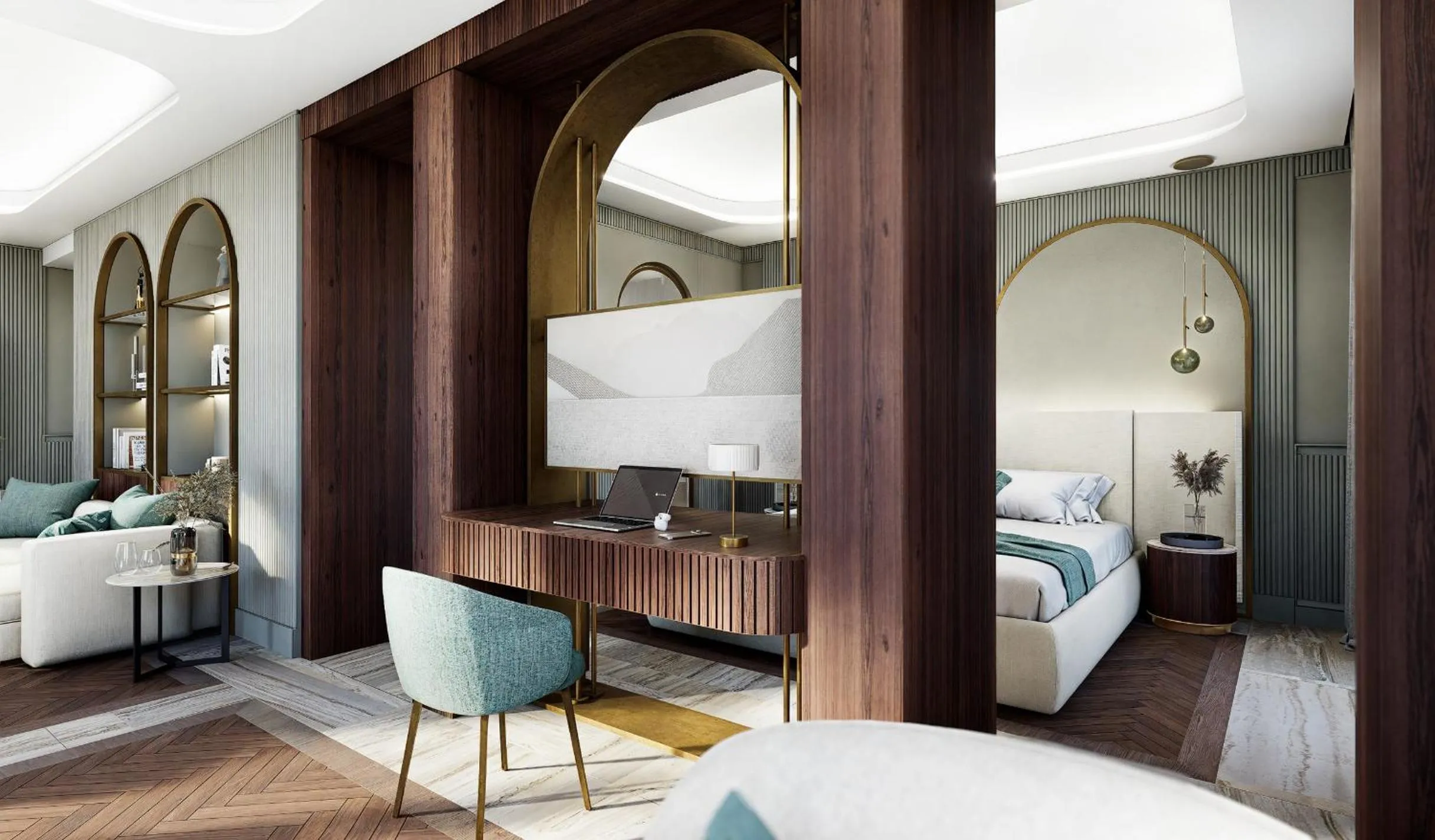 Bed in Grand Hotel Bristol