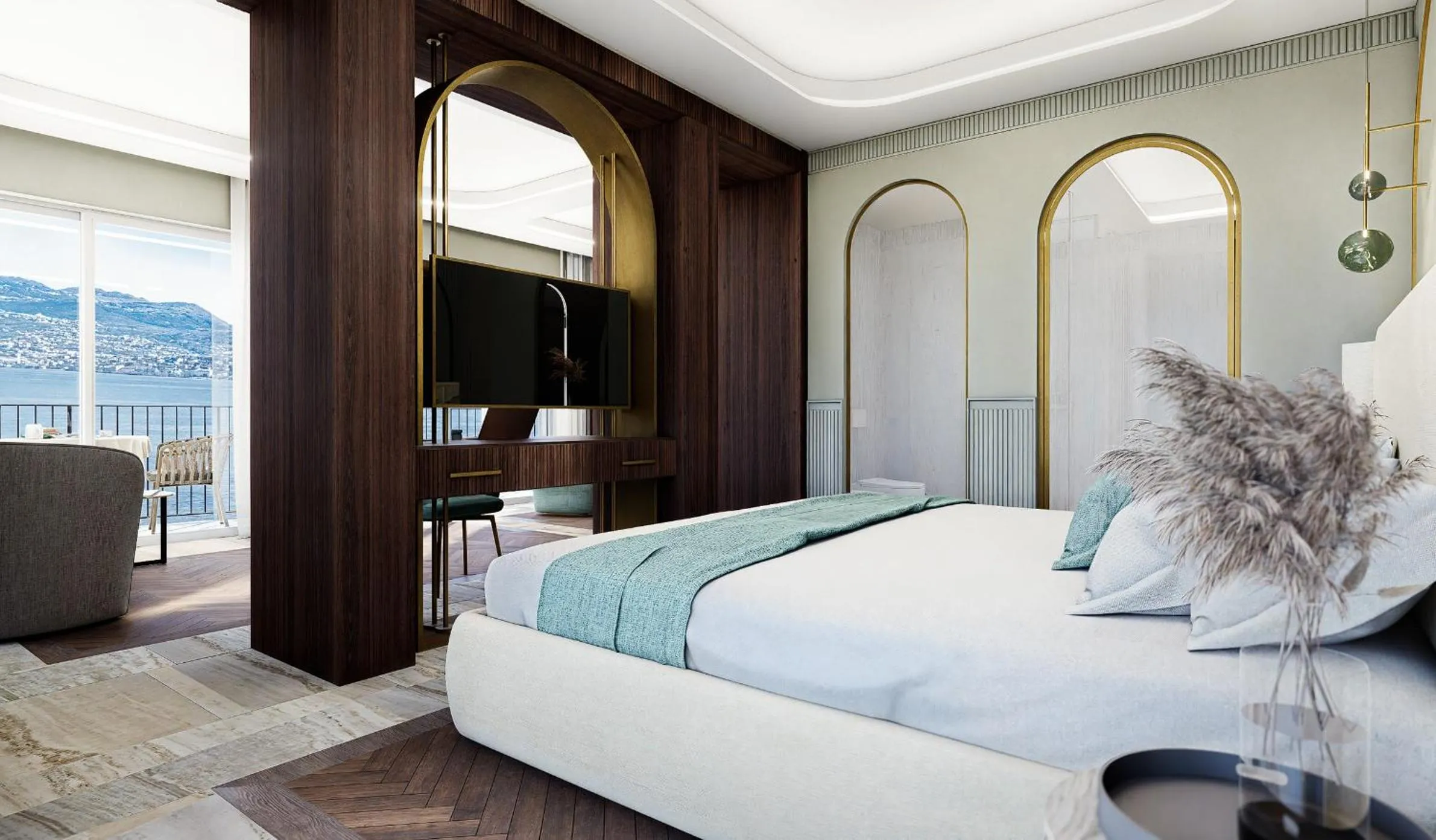 Bed in Grand Hotel Bristol