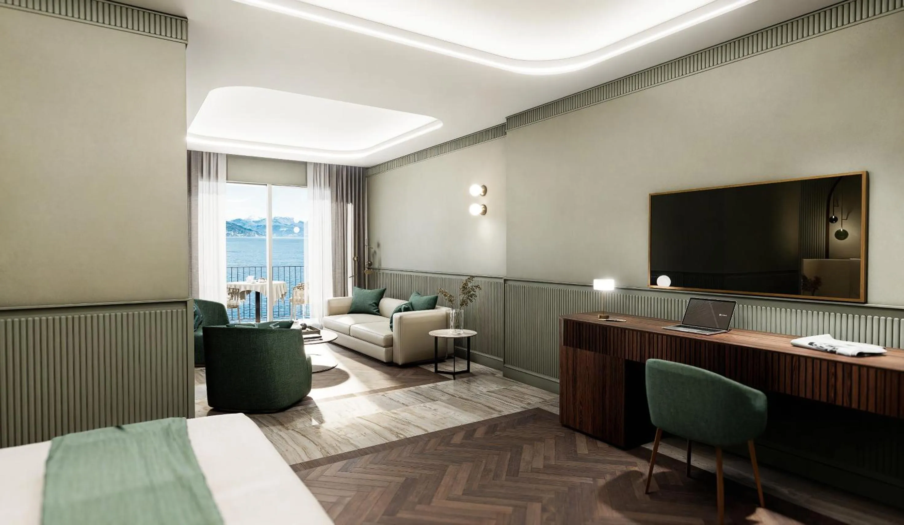 Bed in Grand Hotel Bristol