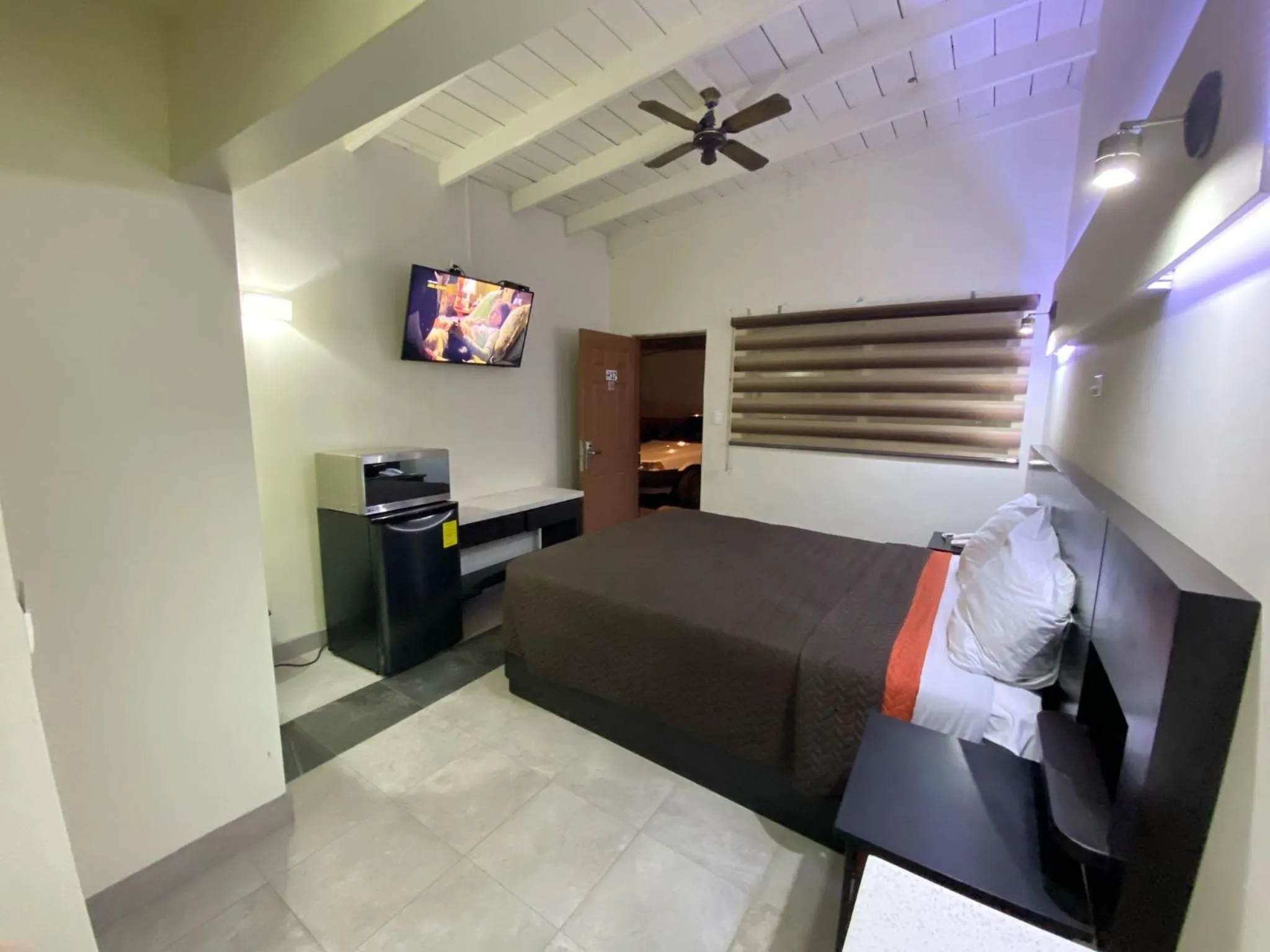 Decorative detail, Bed in Motel Reno