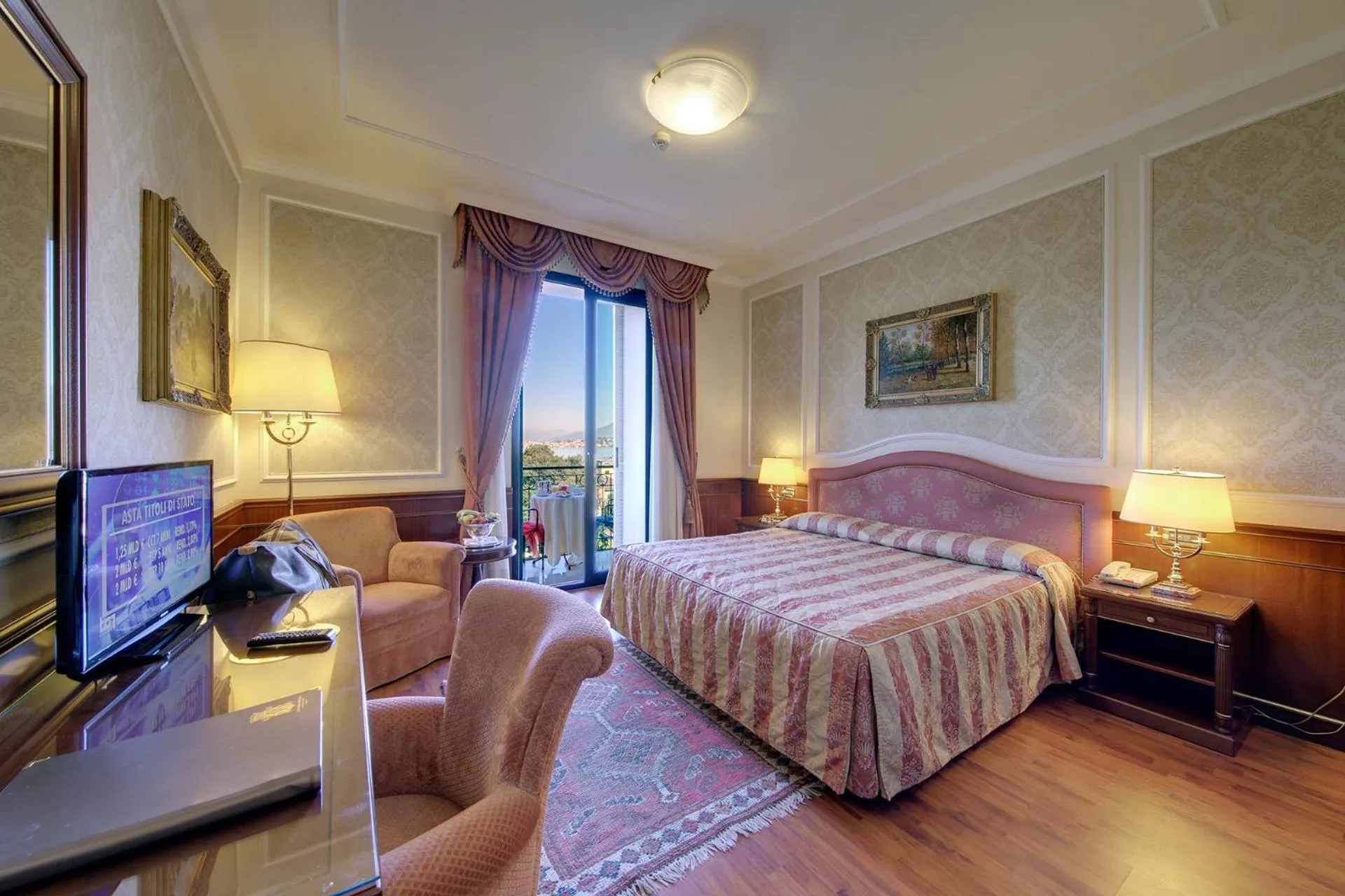 Bed in Hotel Simplon