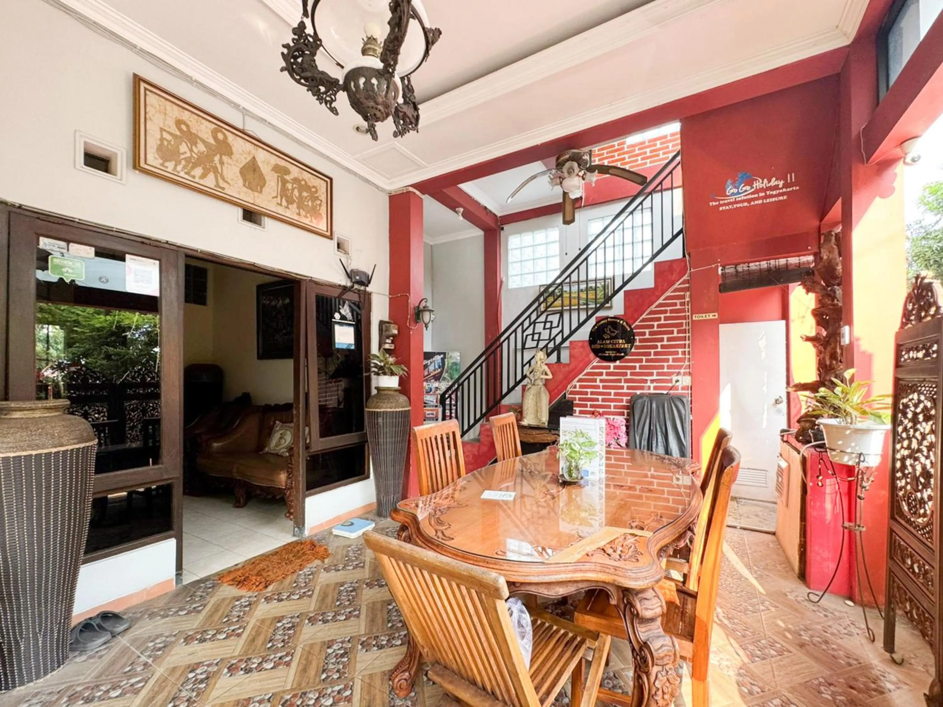 Seating area in Alam Citra BnB Mitra RedDoorz