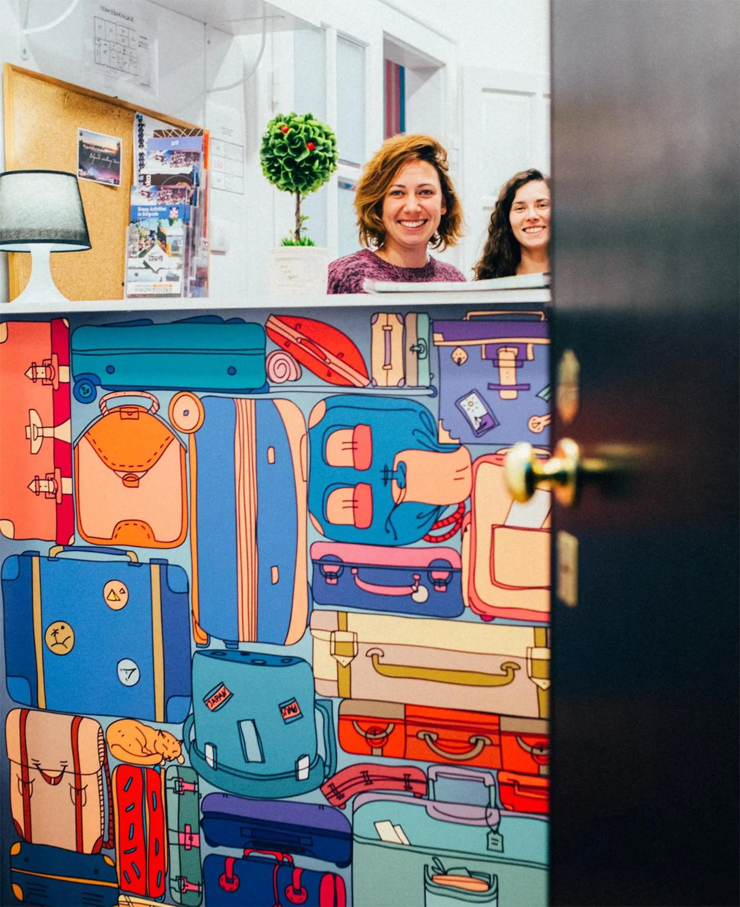 Lobby or reception in Hostel Beogradjanka