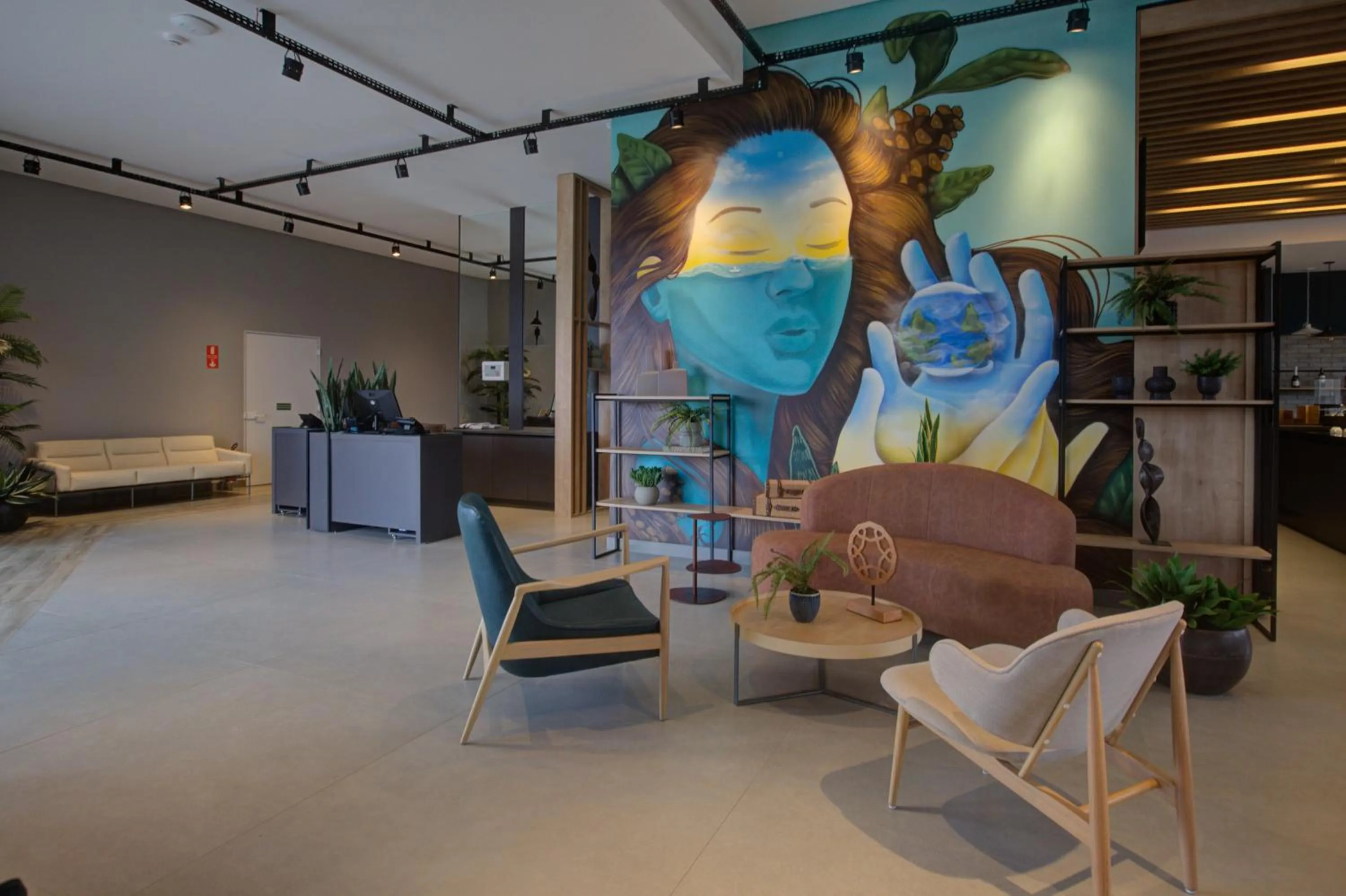 Lobby or reception in Slaviero Ponta Grossa