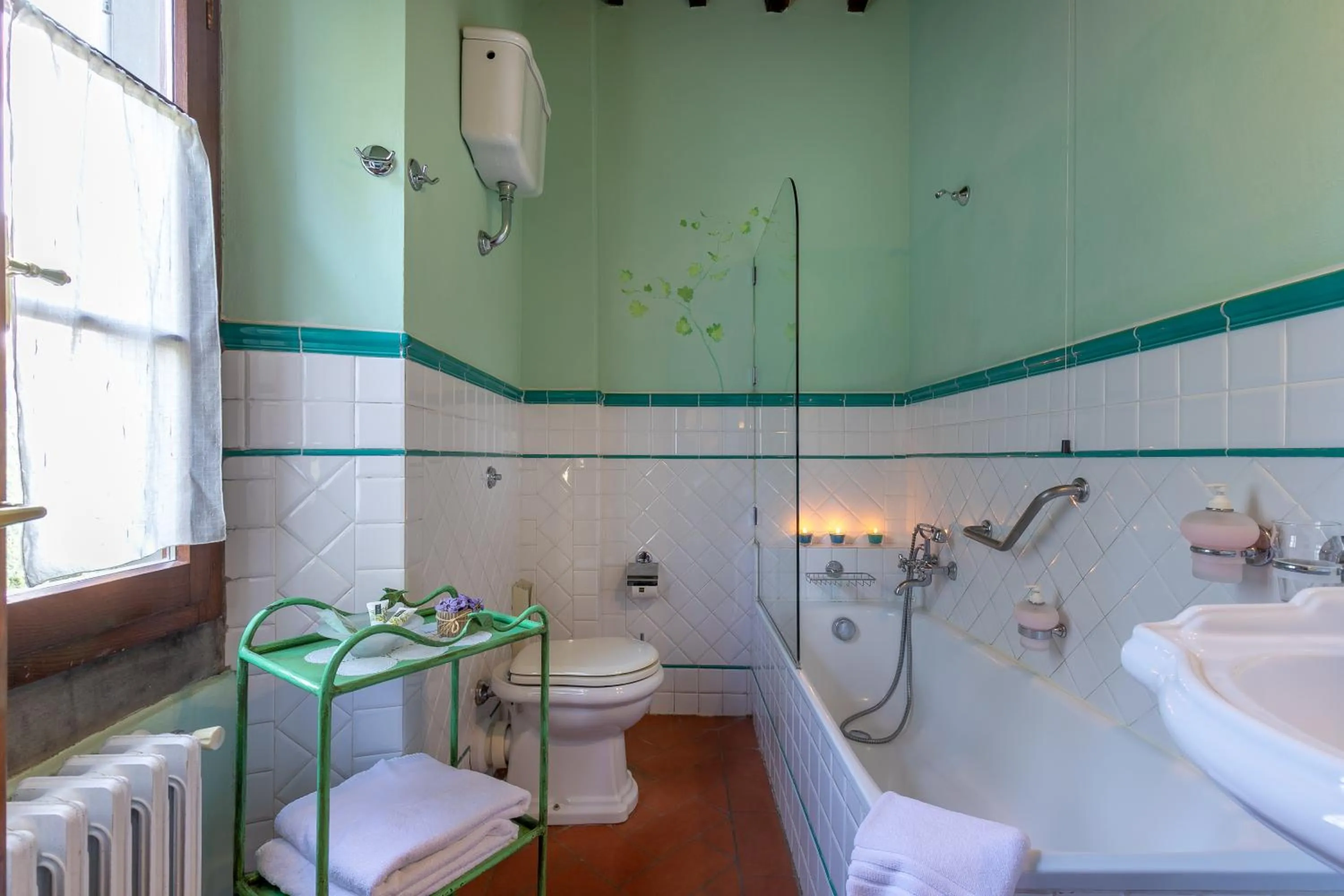 Shower in Relais Villa La Cappella