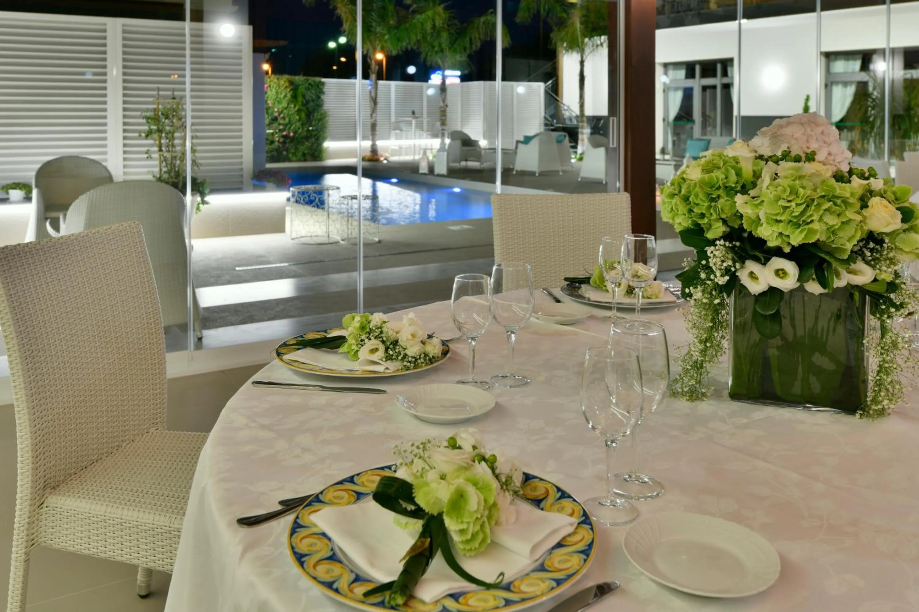 Patio in Best Western Hotel Ferrari