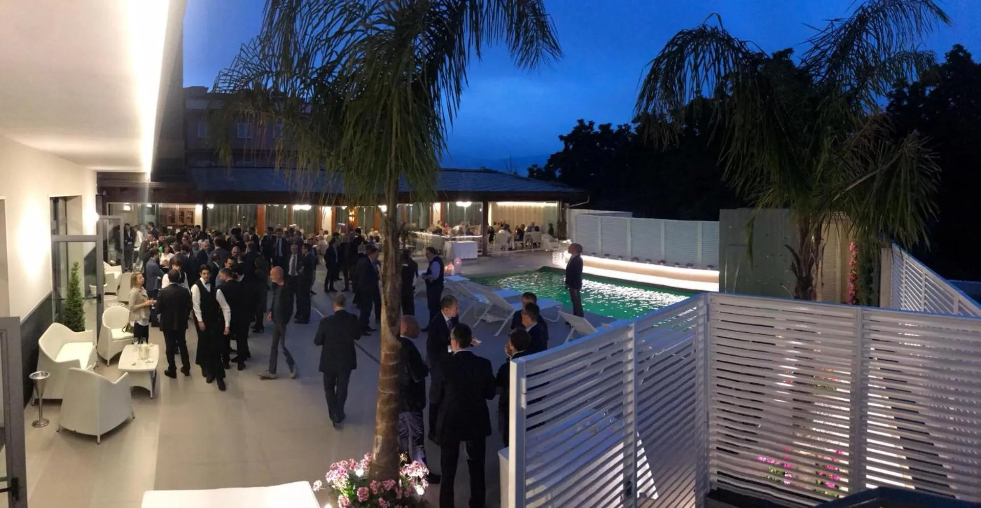 Patio in Best Western Hotel Ferrari