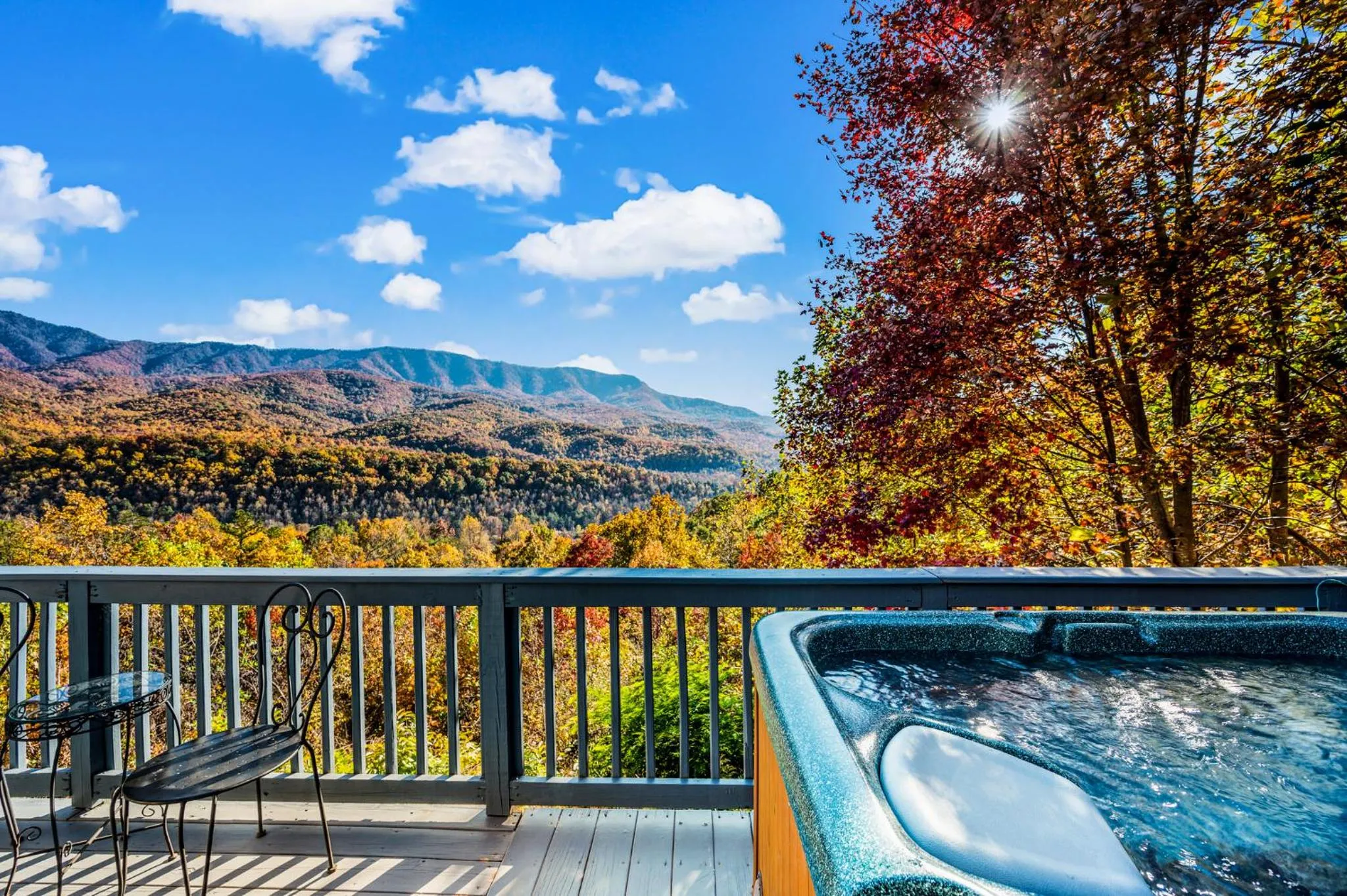 Natural landscape in Barenberg Cabin - Secluded Unobstructed Panoramic Smoky Mountains View with Two Master Suites, Loft Game Room, and Hot Tub
