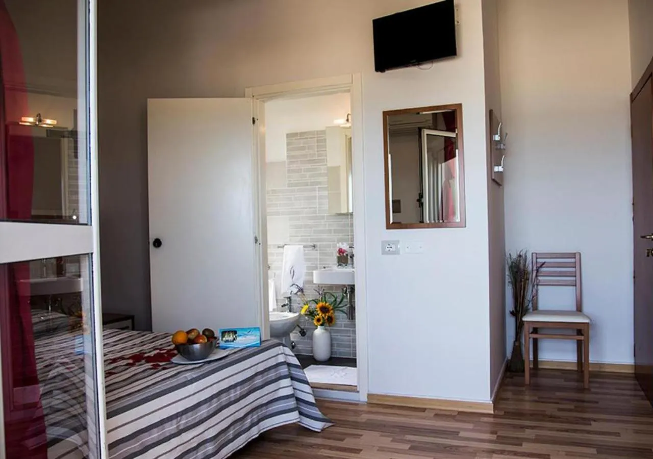 Decorative detail, Bed in Miramare Inn Hotel