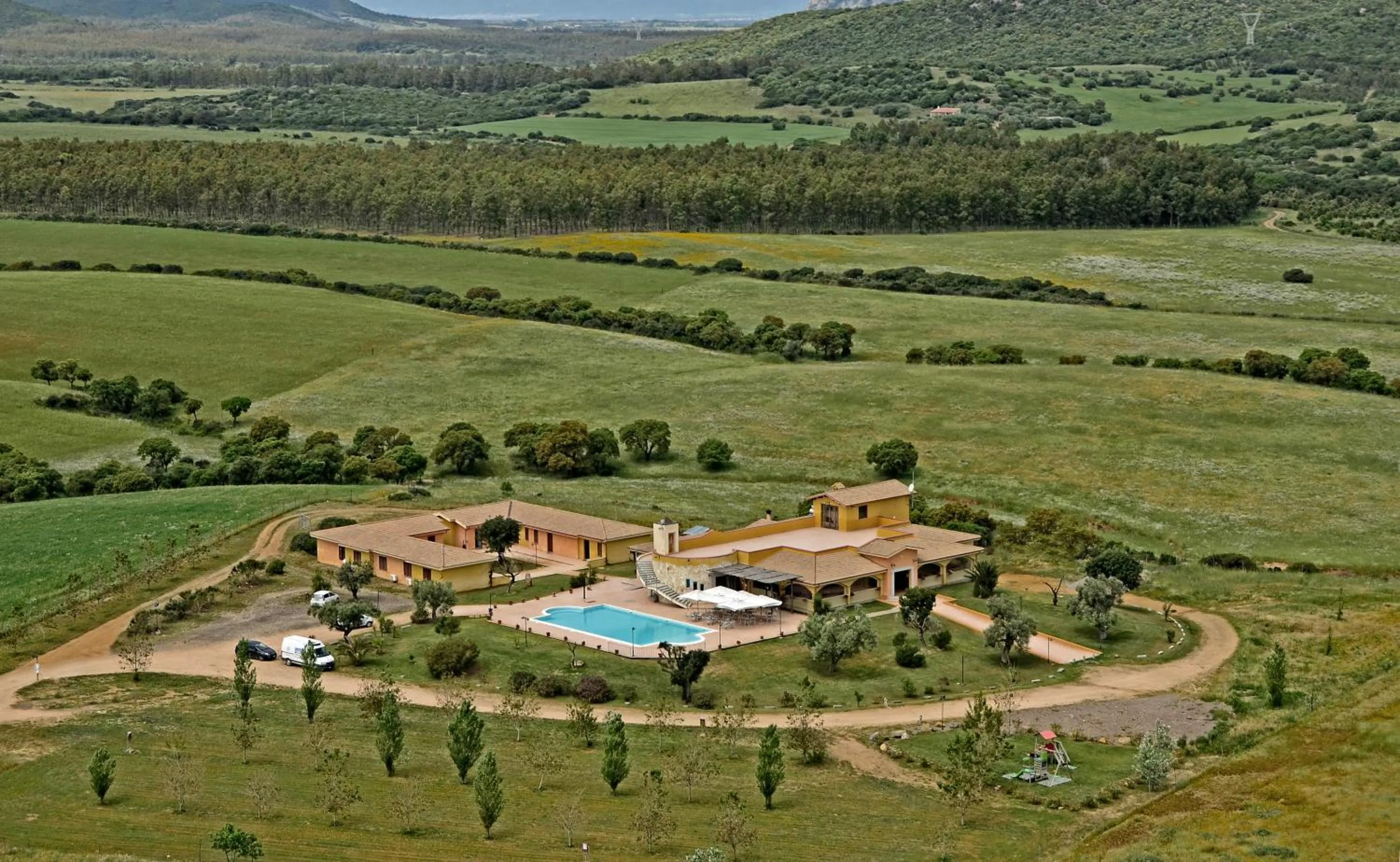 Bird's eye view in Albergo Ristorante Pizzeria Monte Arcosu