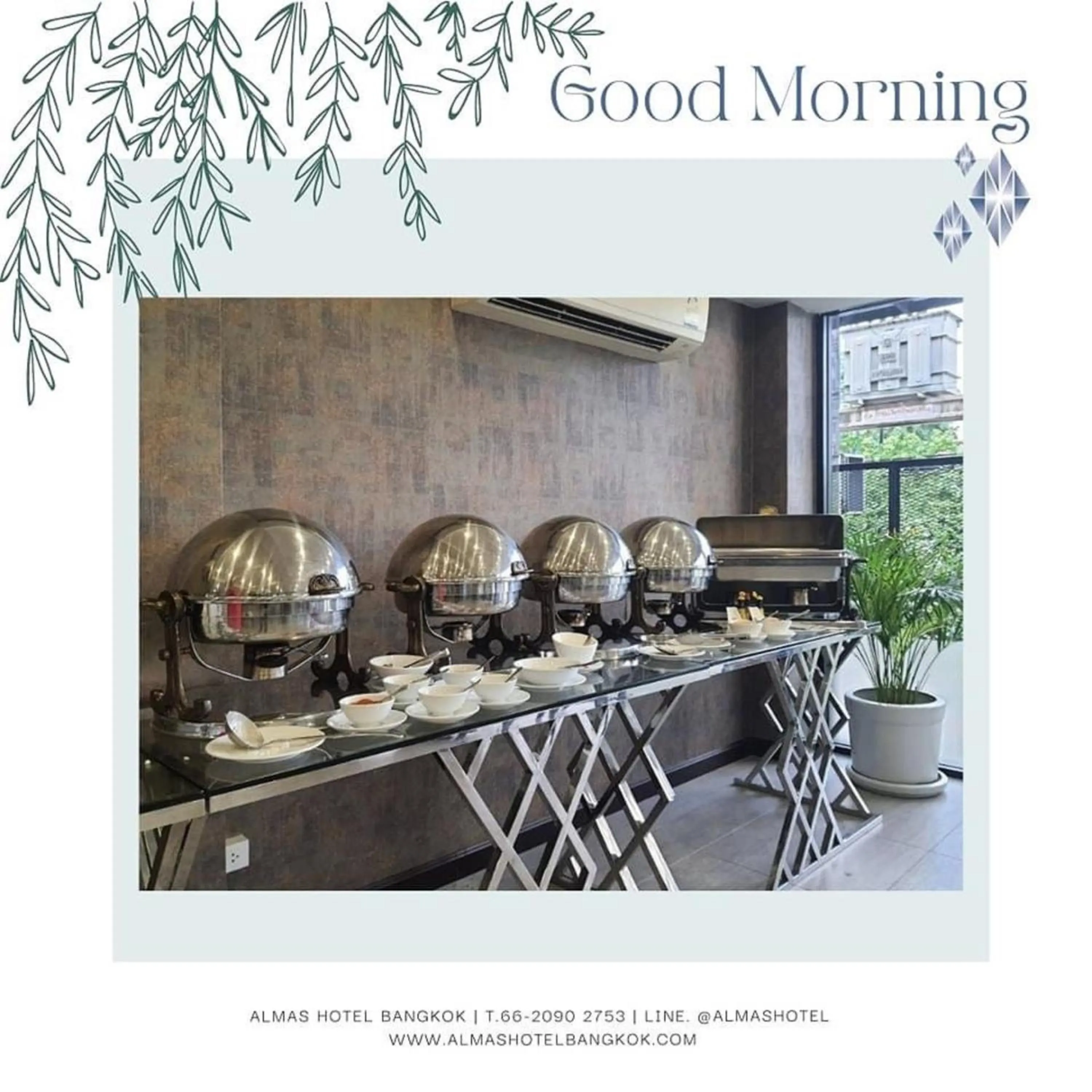 Breakfast in Almas Hotel Bangkok