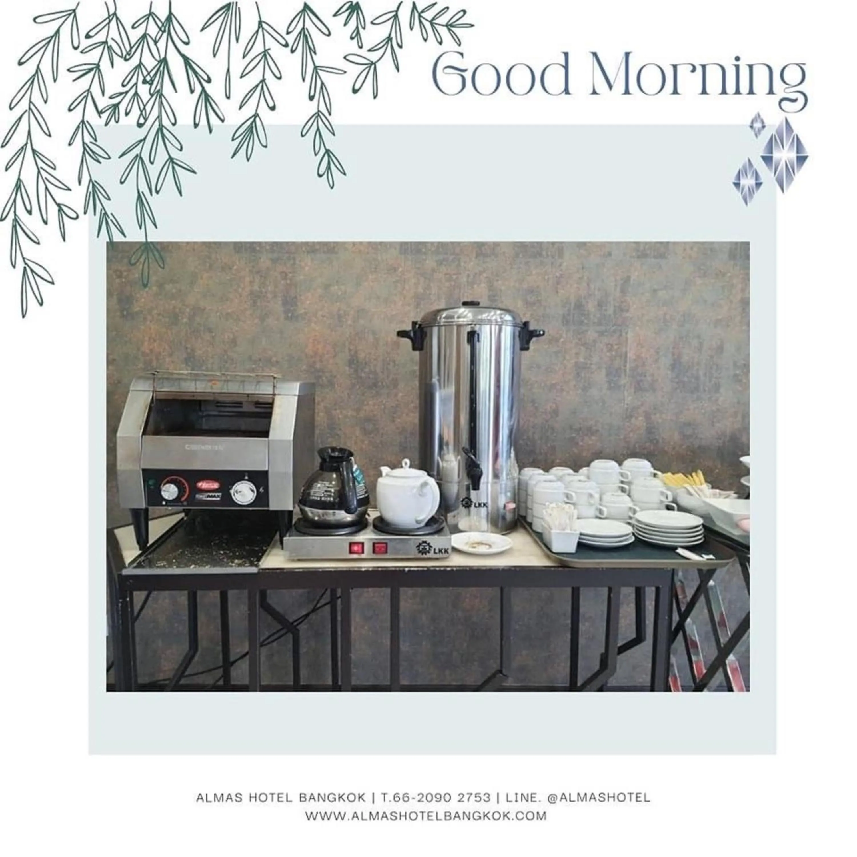 Breakfast in Almas Hotel Bangkok