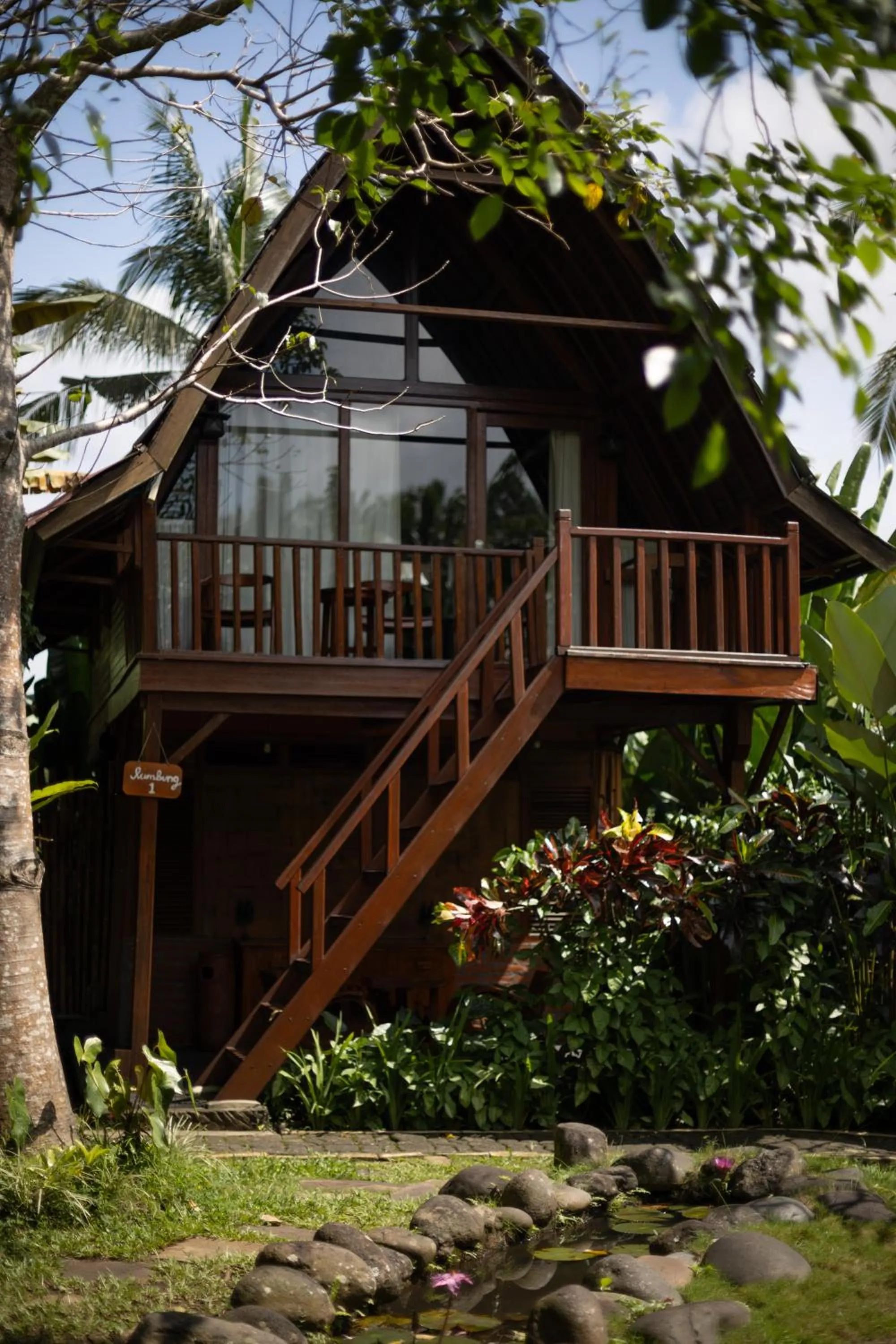 Garden view in Kusfarm Bali by AHM