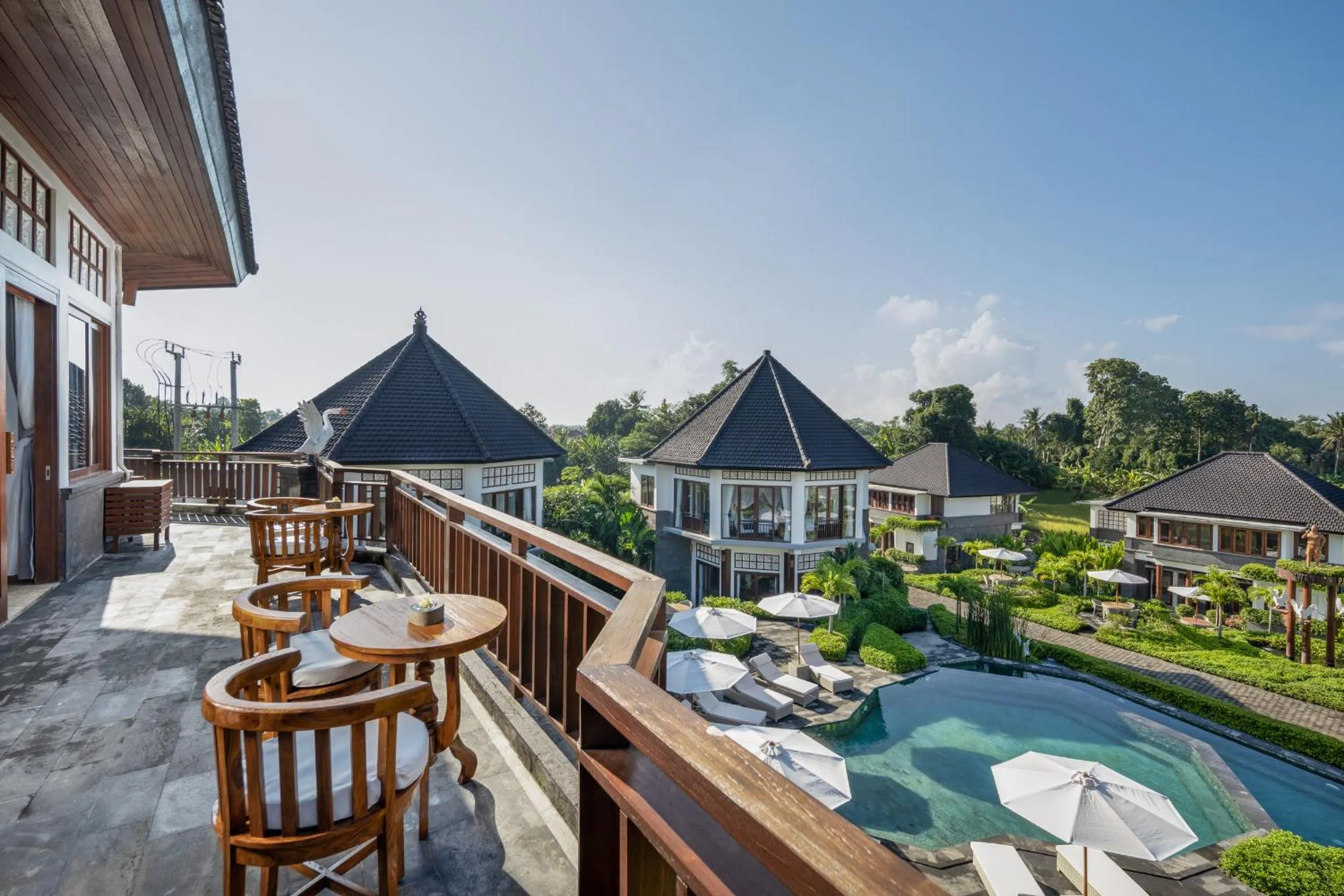 Balcony/Terrace in Swan Paradise A Pramana Experience