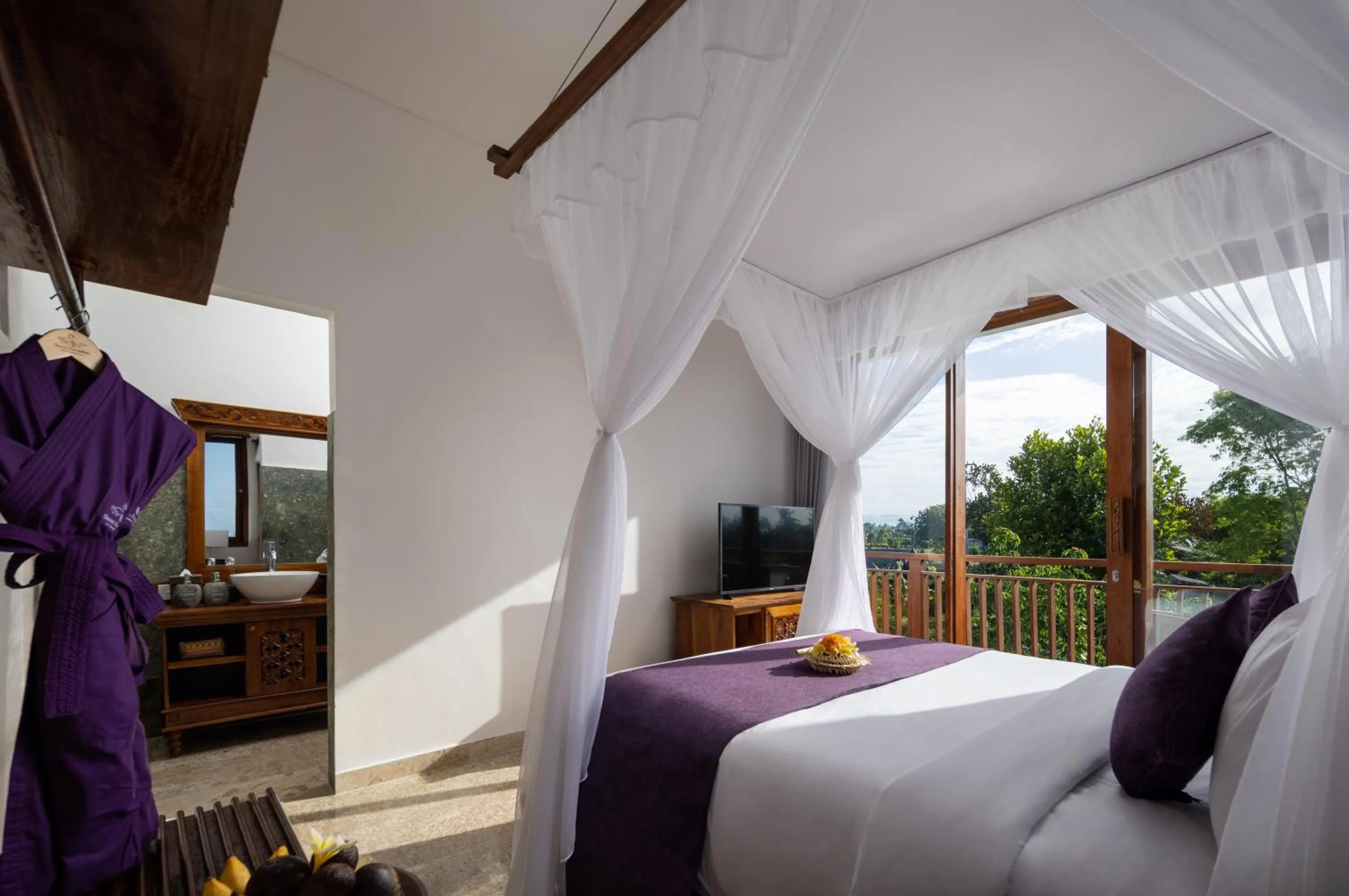 Bed in Swan Paradise A Pramana Experience