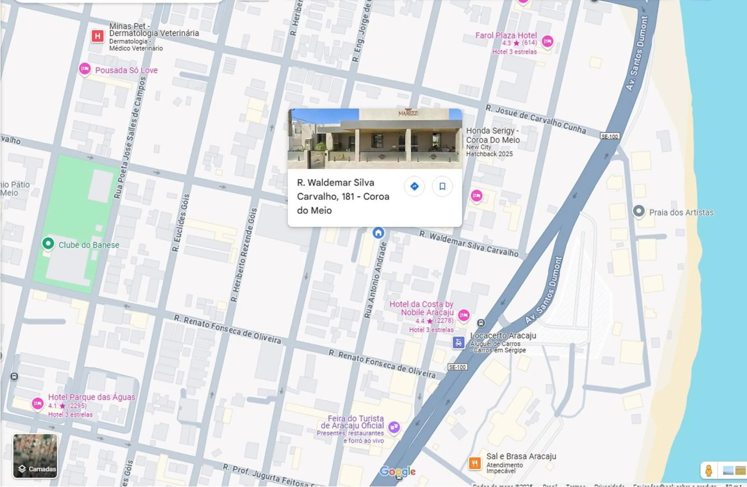 Location in Marezzi Hotel Aracaju