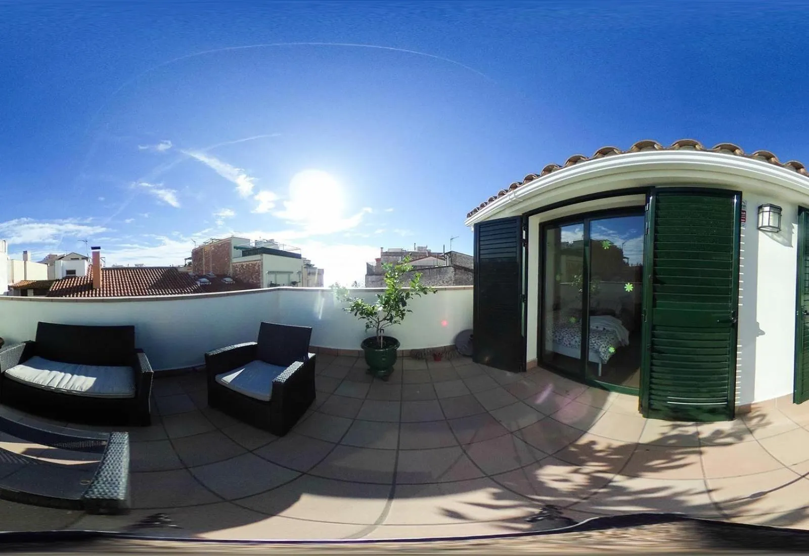 Balcony/Terrace in Blue sea apartment