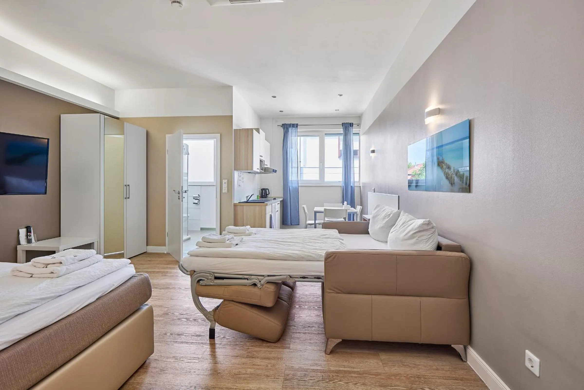 Bed in Boardinghotel Heidelberg