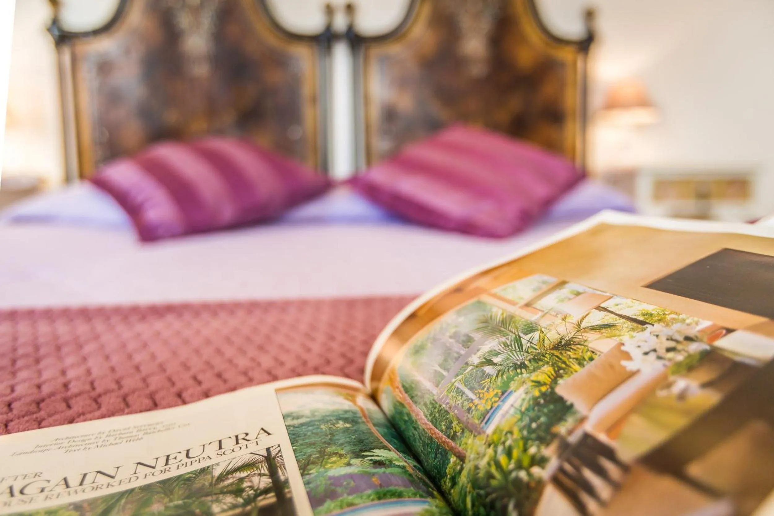 Decorative detail, Bed in Viterbo Antica - centro storico
