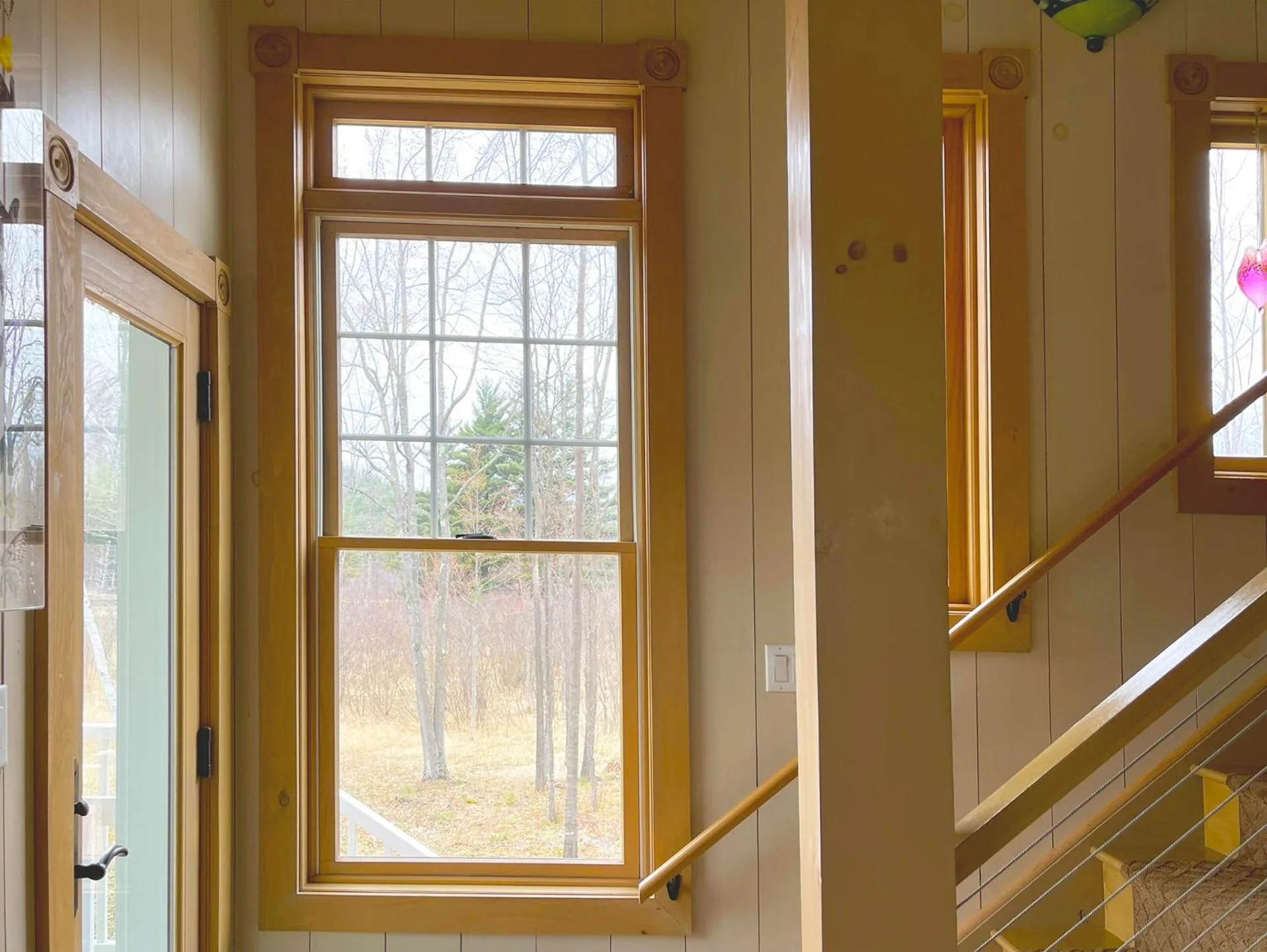 Garden view in High Peaks Chalet