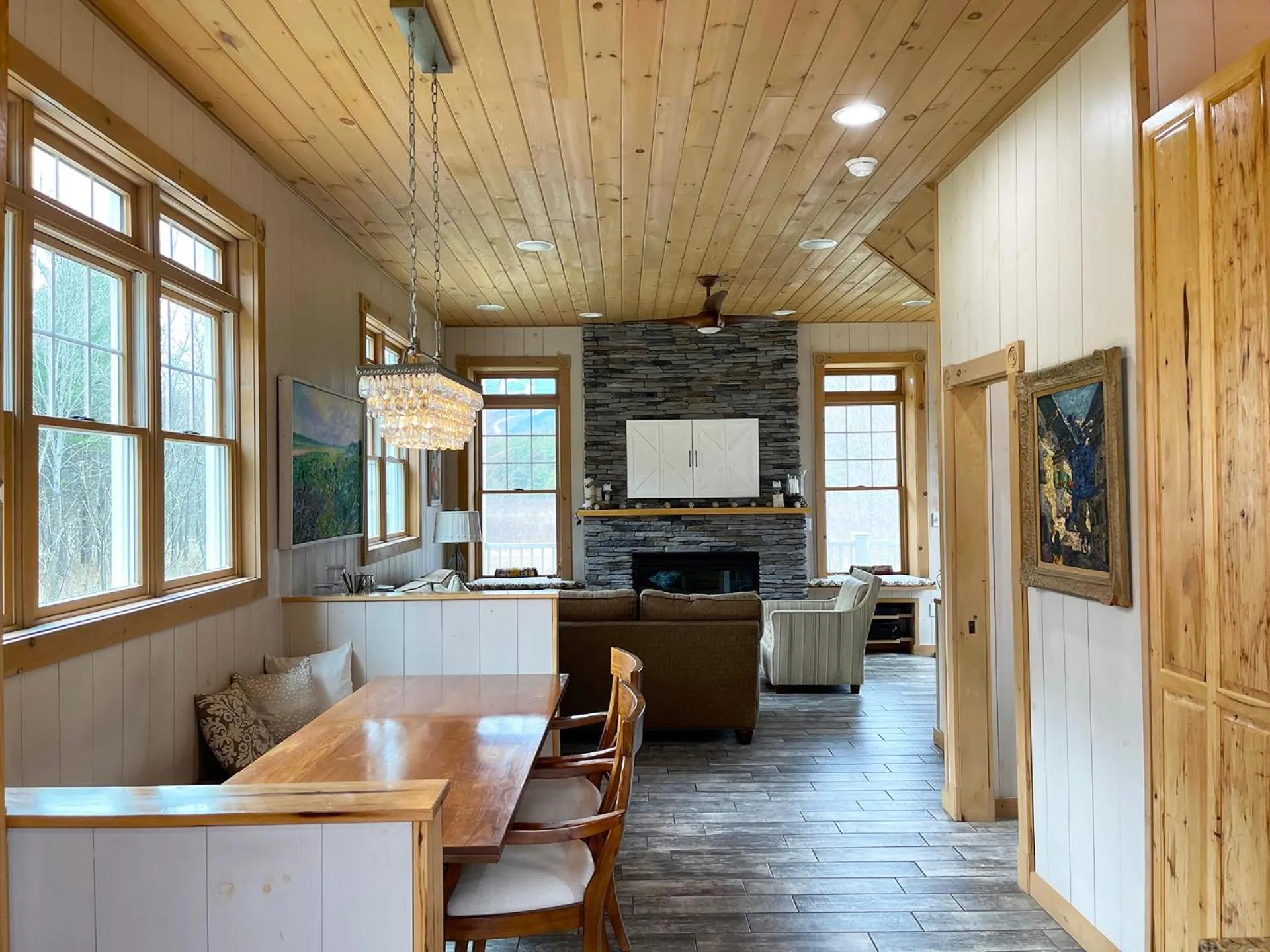 Living room in High Peaks Chalet