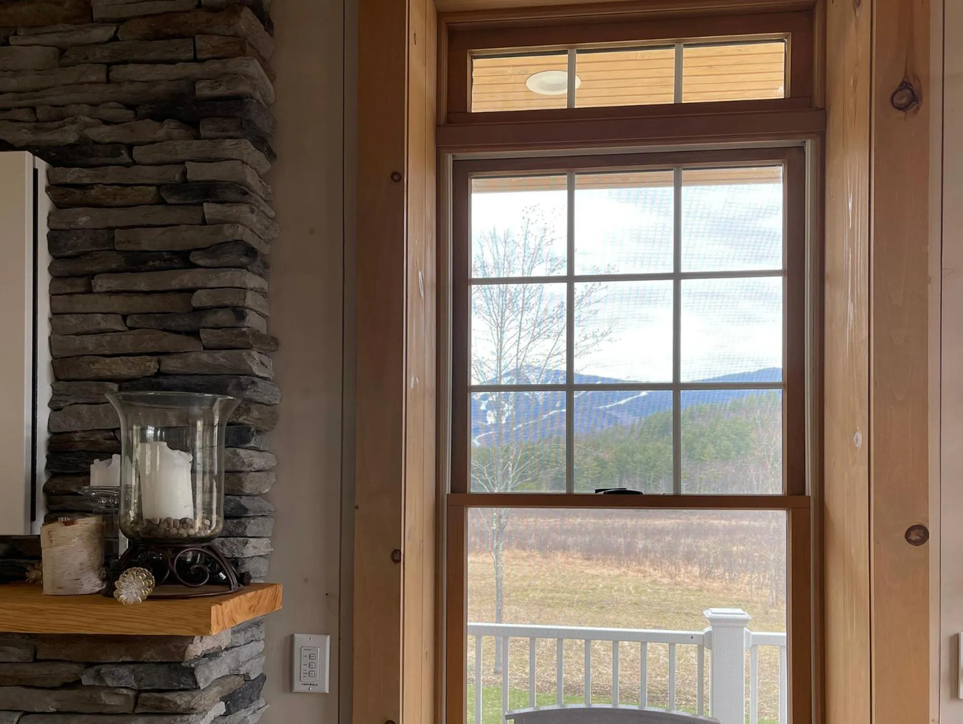 Mountain view in High Peaks Chalet