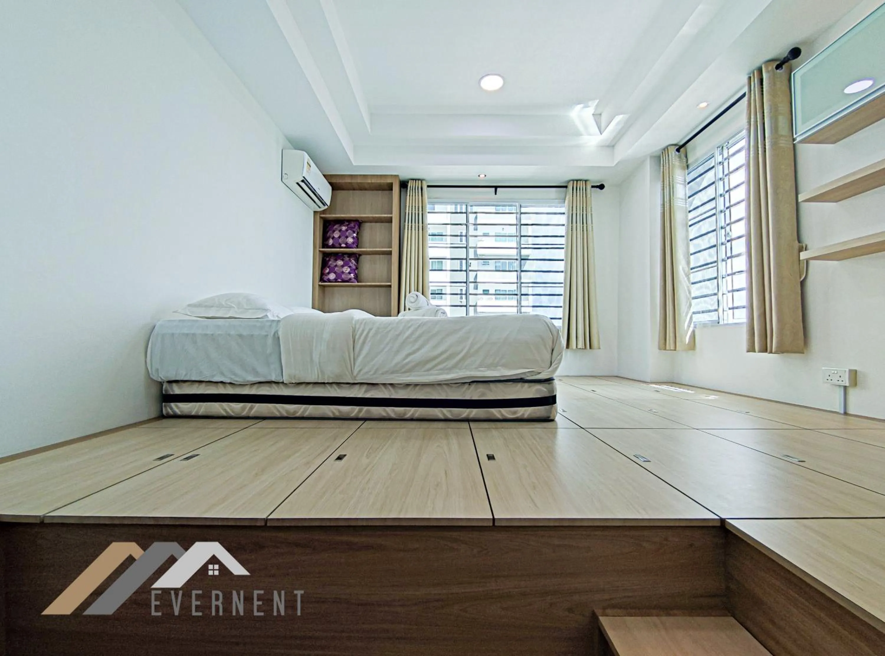 Bed in Serene Heights by Evernent