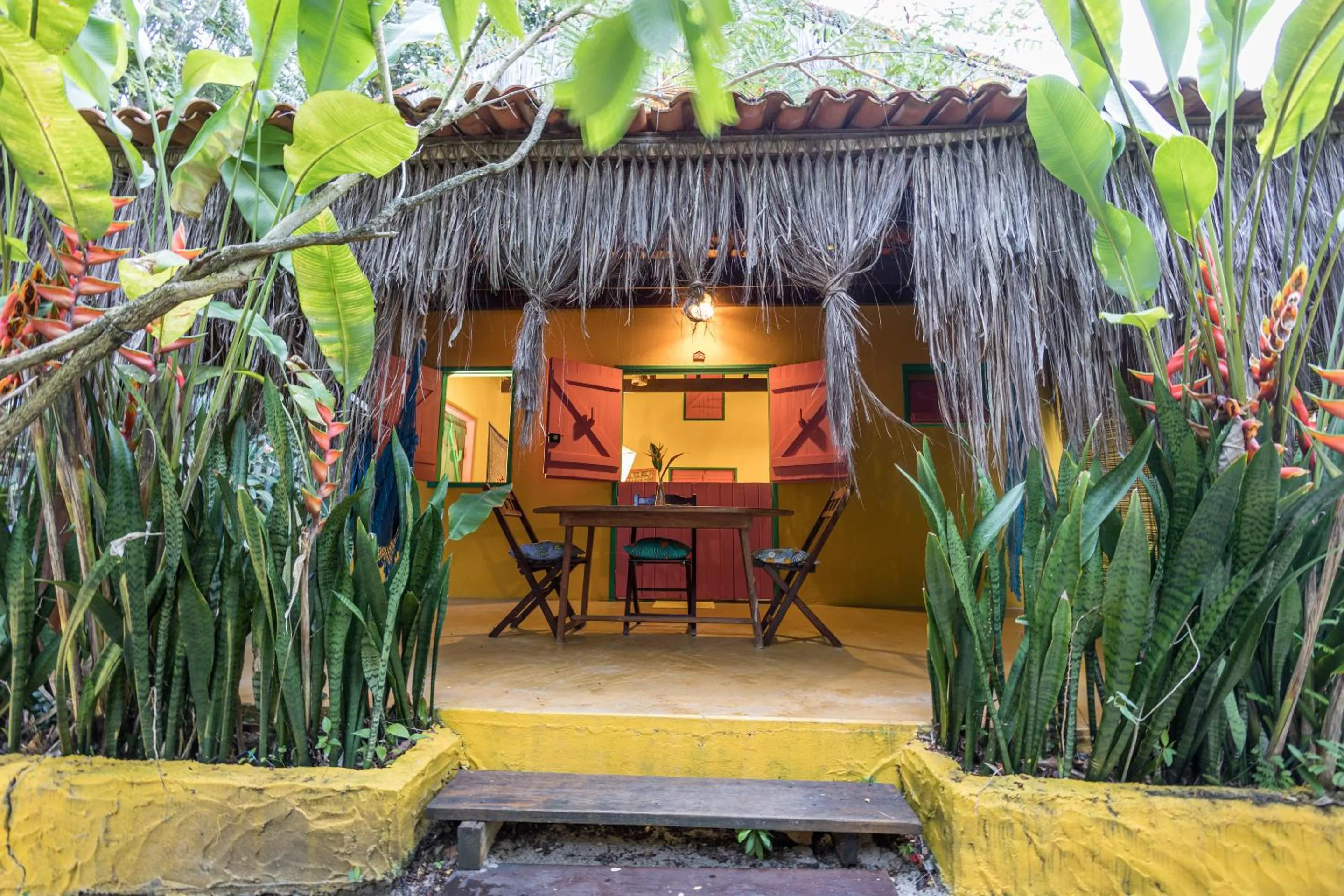 Patio in Pousada Canoa Nativa