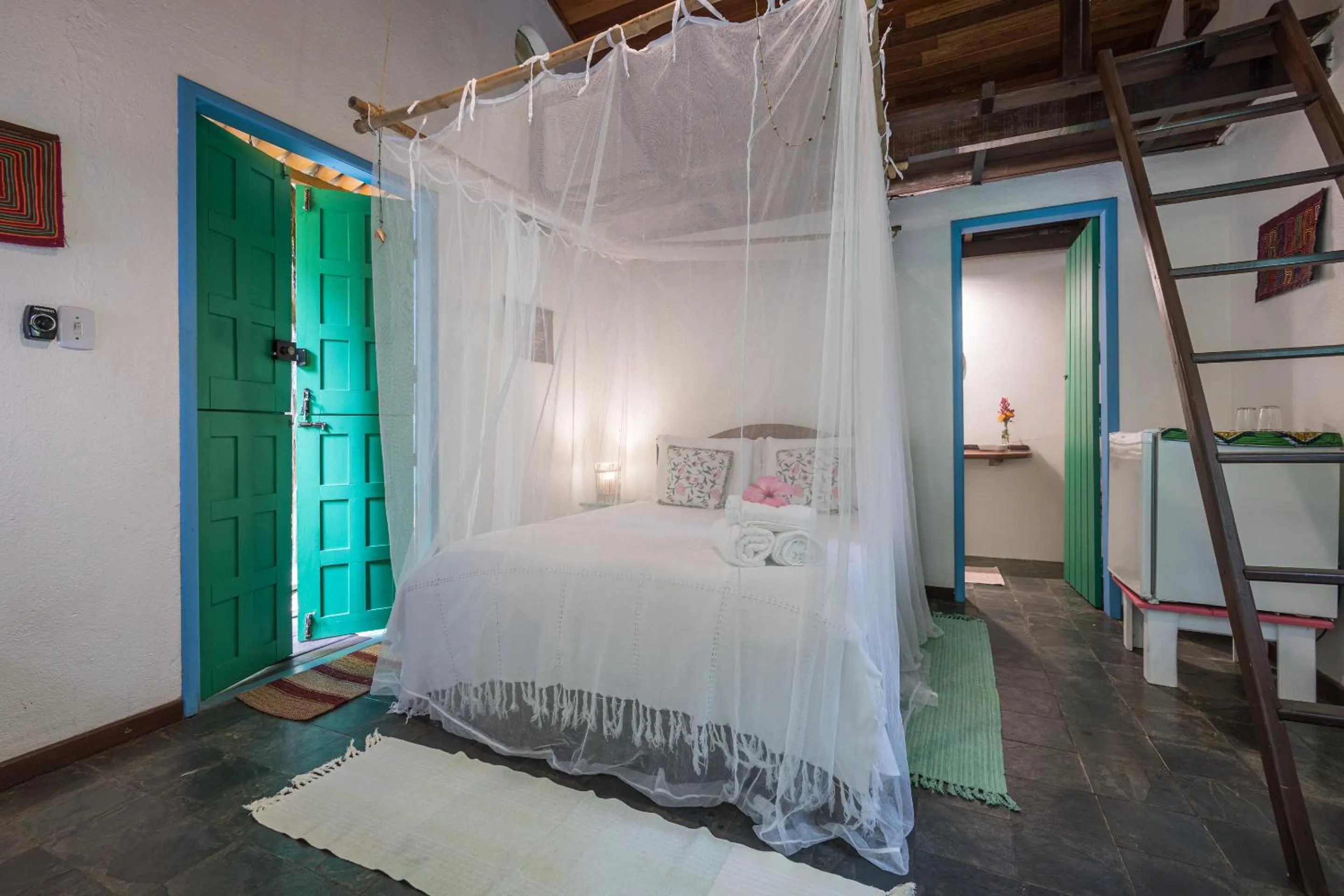 Bedroom, Bed in Pousada Canoa Nativa