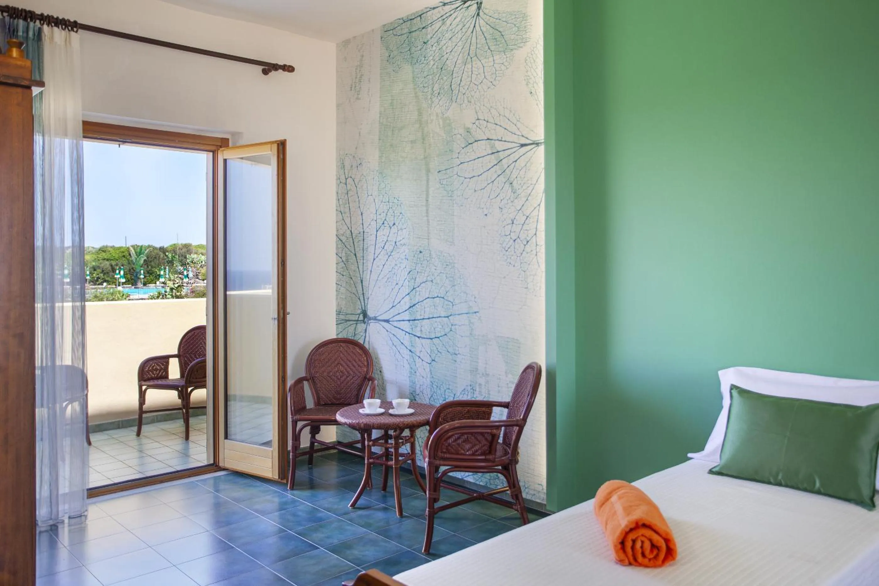 Balcony/Terrace, Bed in Pantelleria Resort