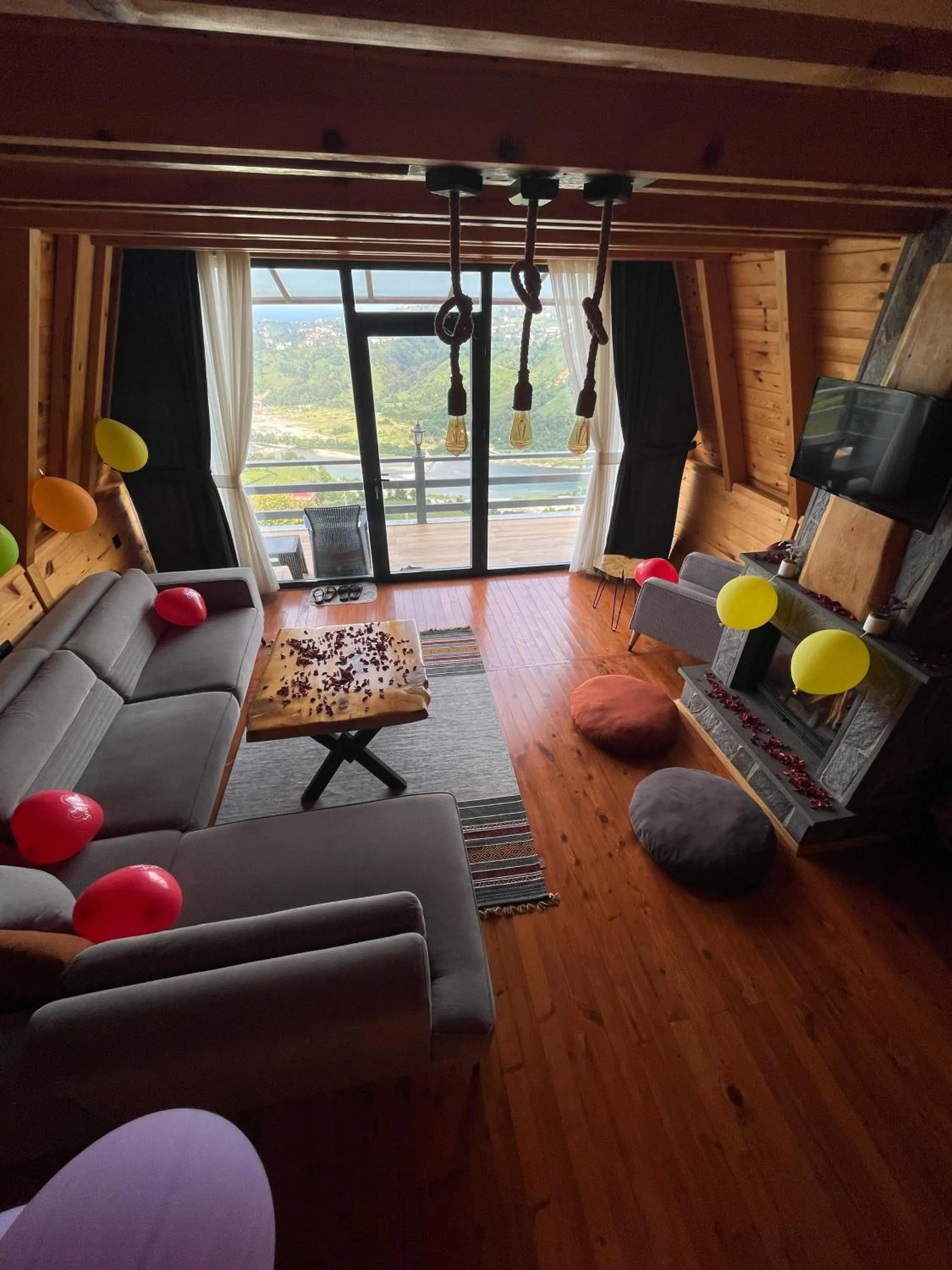 Living room in Dağderebungalow