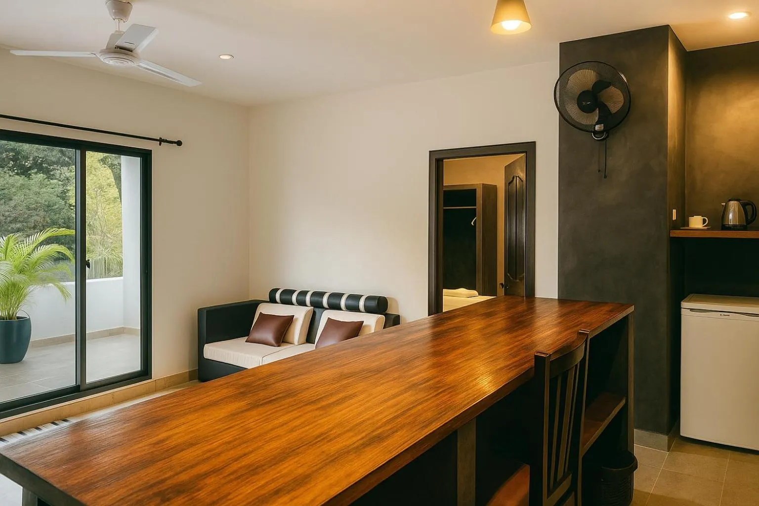 Living room in Prana Hotel