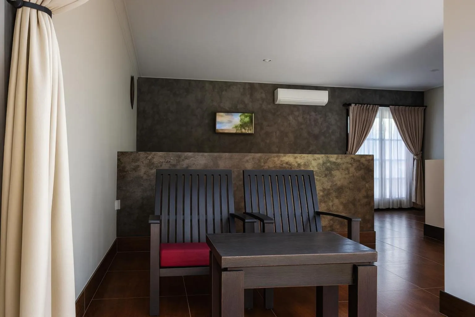 Seating area in Prana Hotel