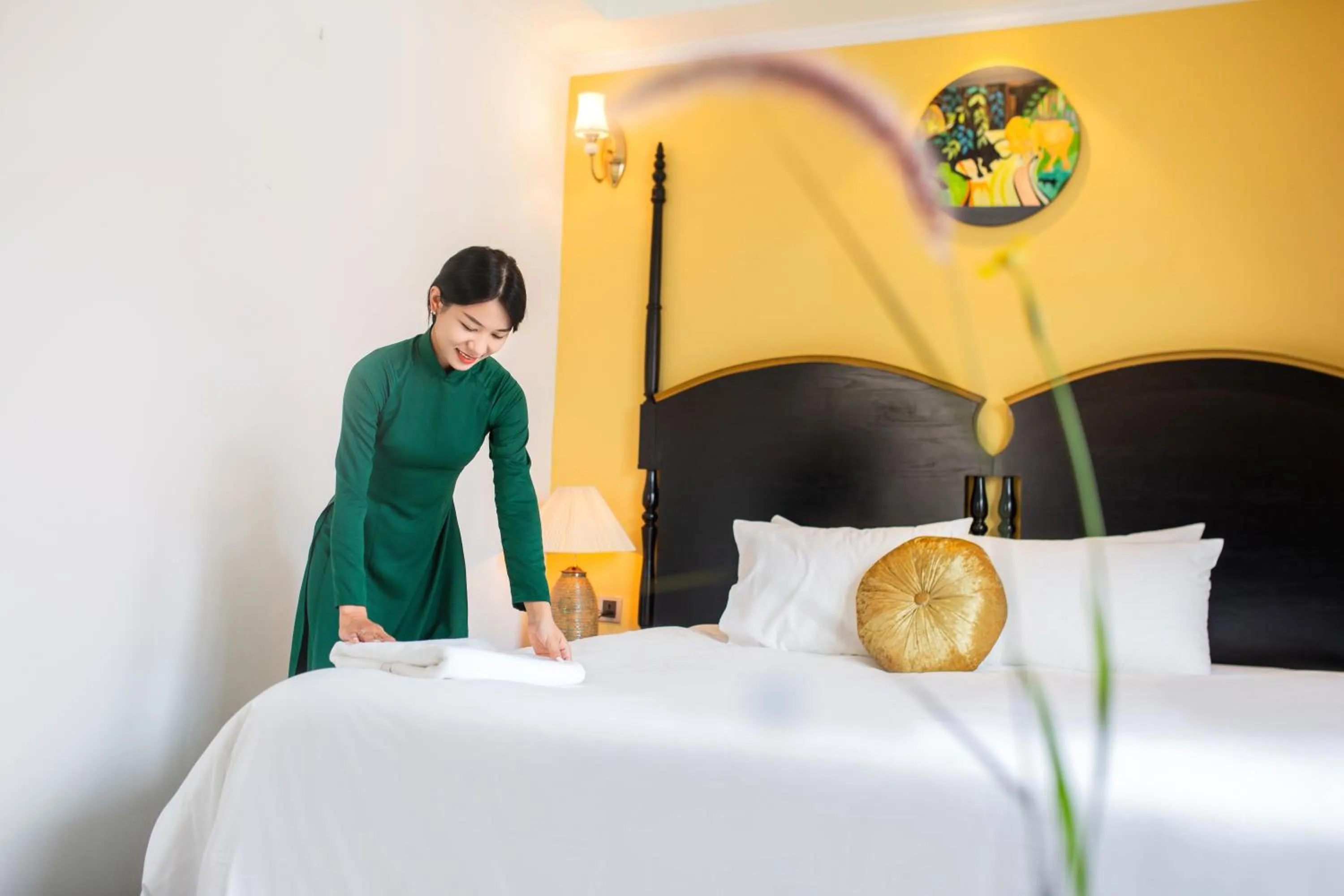 Bed in Hanoi Center Silk Boutique Hotel & Travel