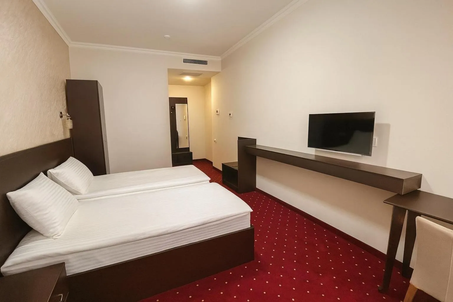 Bed in Anga Yerevan Hotel