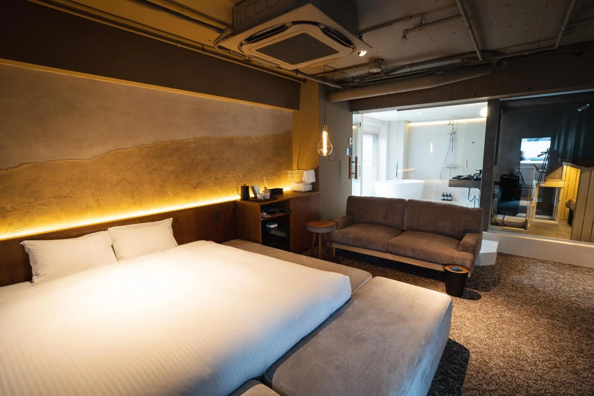 Photo of the whole room, Bed in SAUNALAND ASAKUSA
