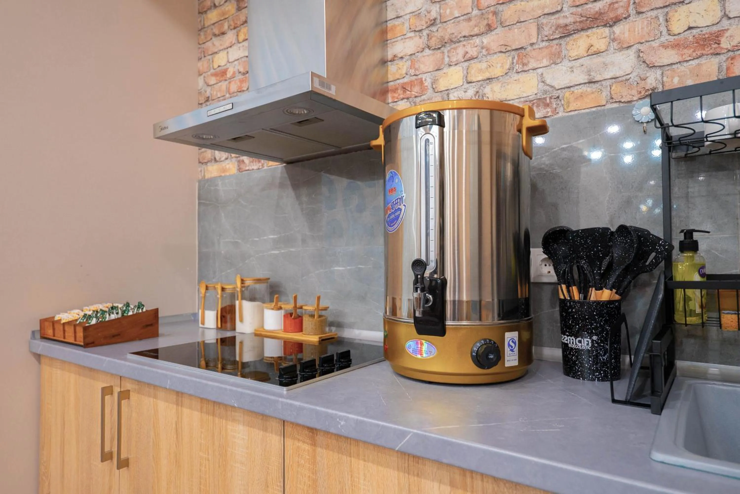 Kitchen or kitchenette in Kaganat Hostel