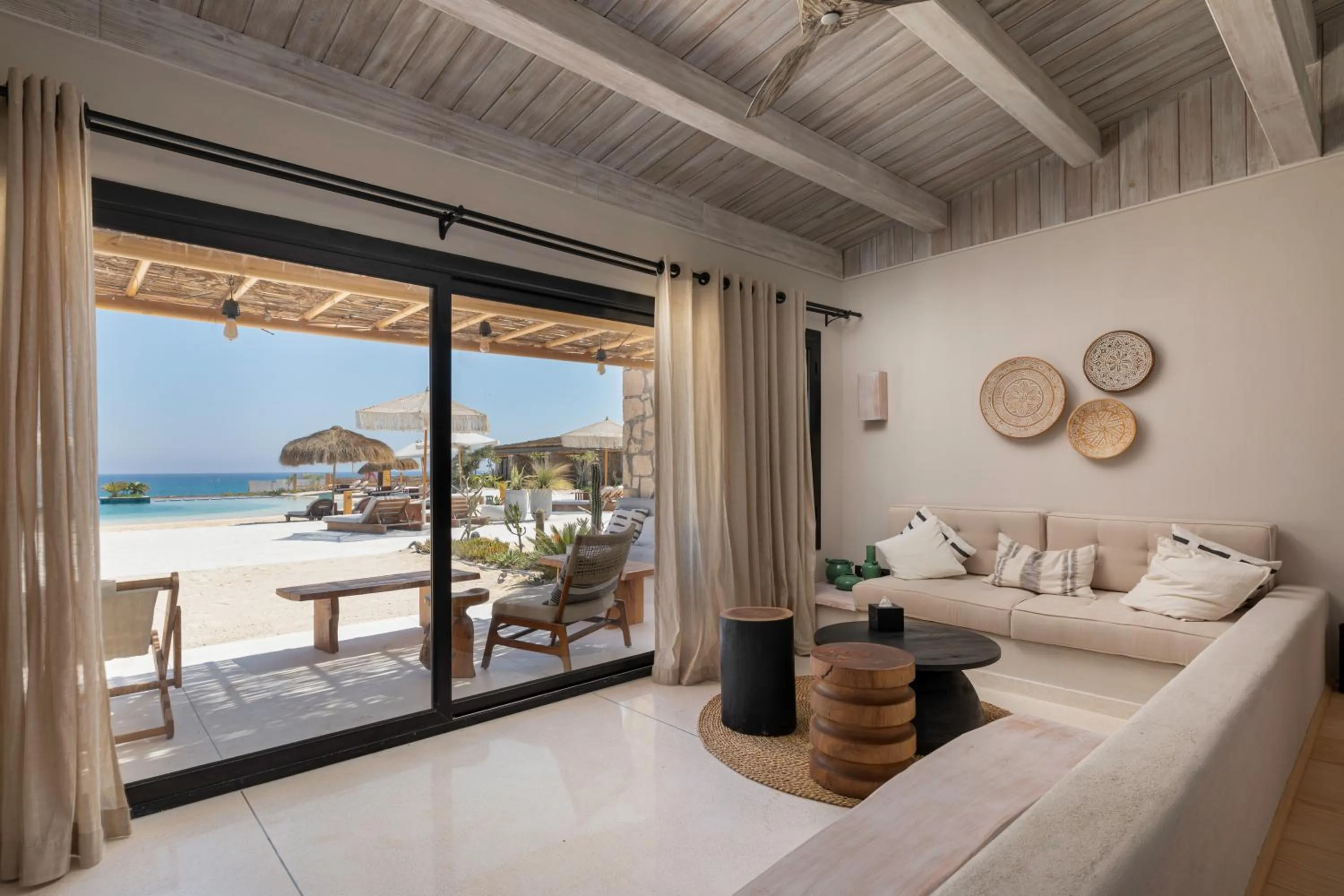 Patio, Bed in Marmarica Boutique Cabanas - Ras El Hekma - North Coast Top Rated Luxury Stay