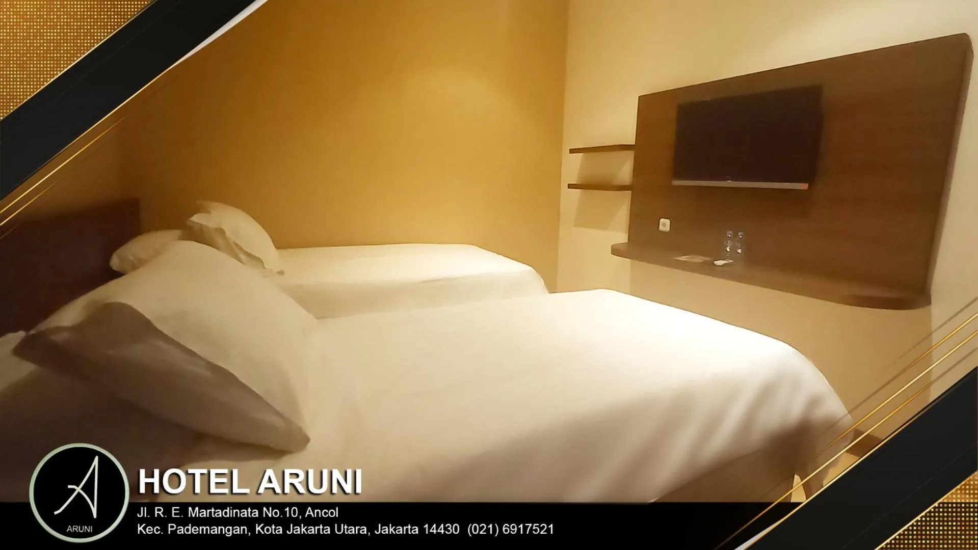 Bed in Hotel Aruni Ancol