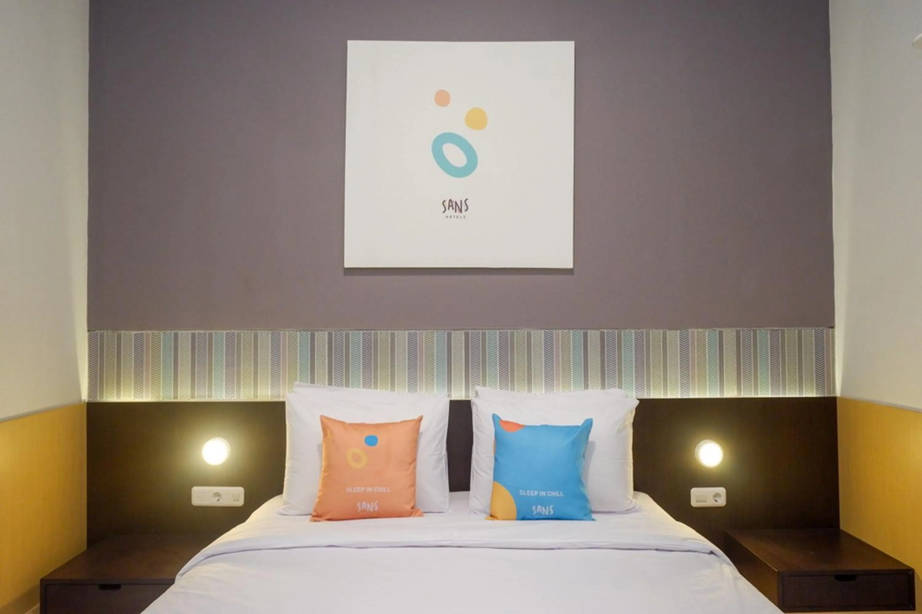 Bedroom, Bed in Sans Hotel Good Wish Semarang